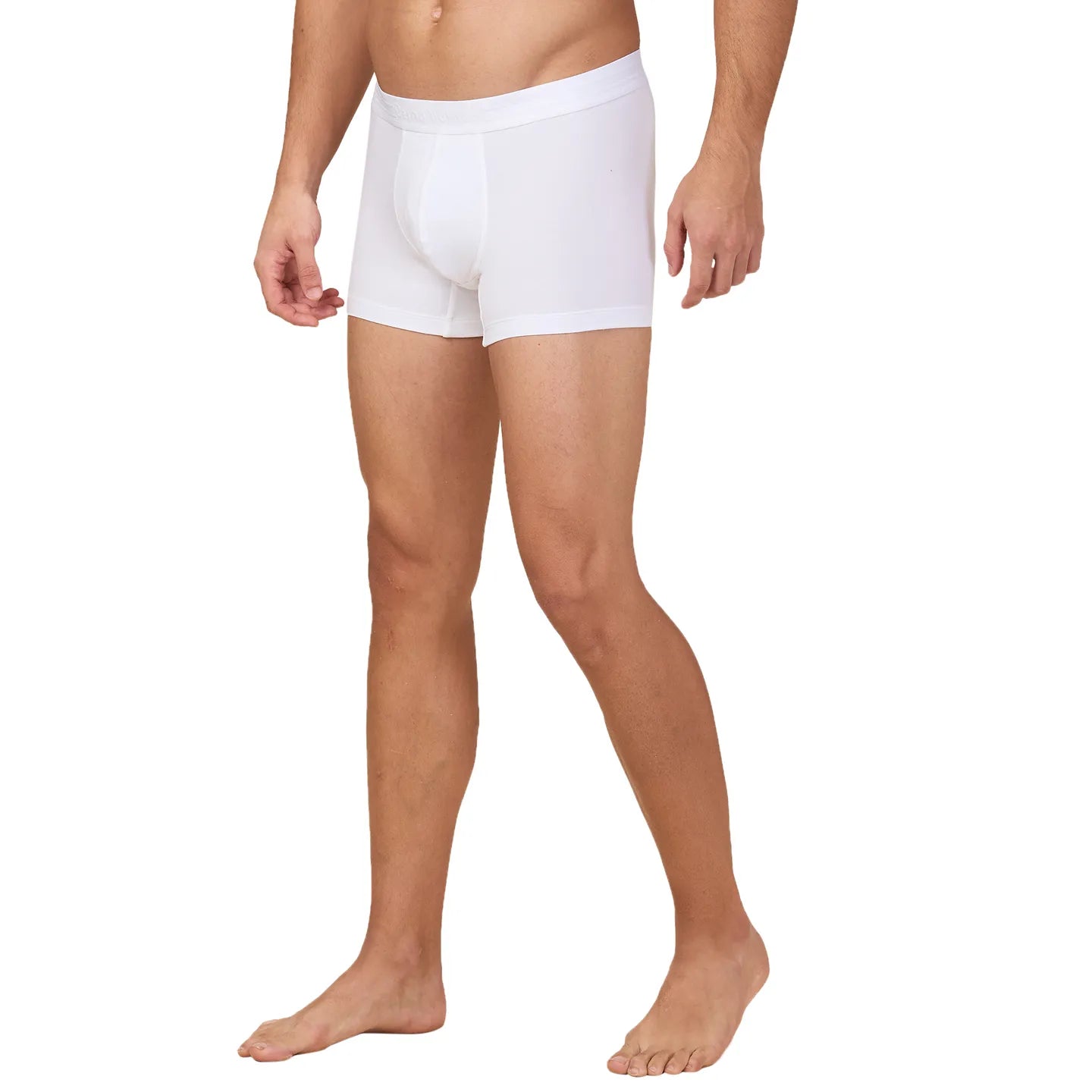 Being Human Clothing Mens- Mid Rise Trunk Underwear White