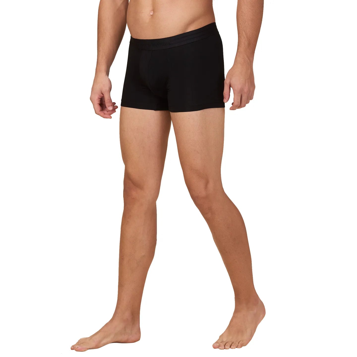 Being Human Clothing Mens- Mid Rise Trunk Underwear Black