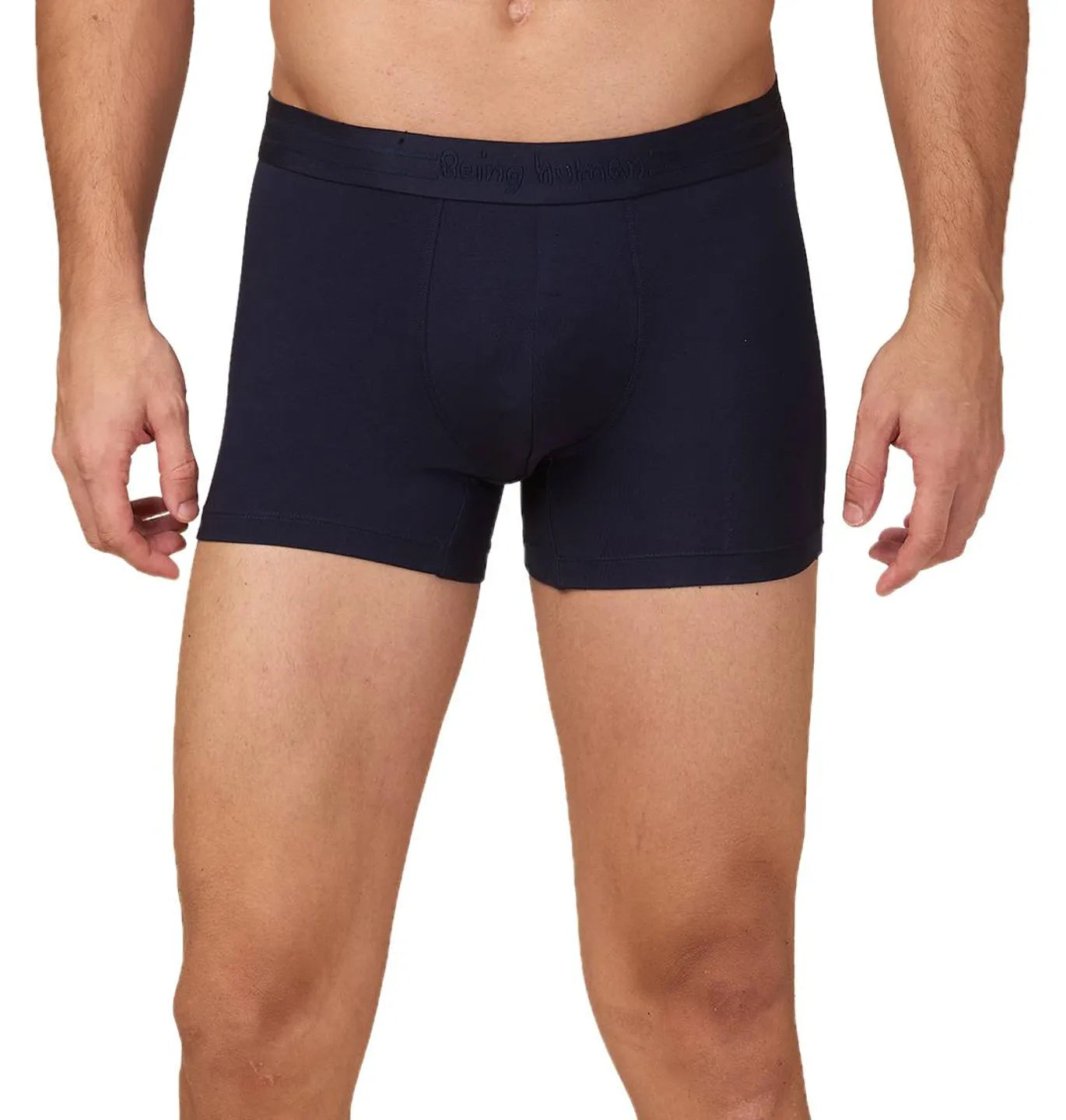 Being Human Clothing Mens- Mid Rise Trunk Underwear Navy