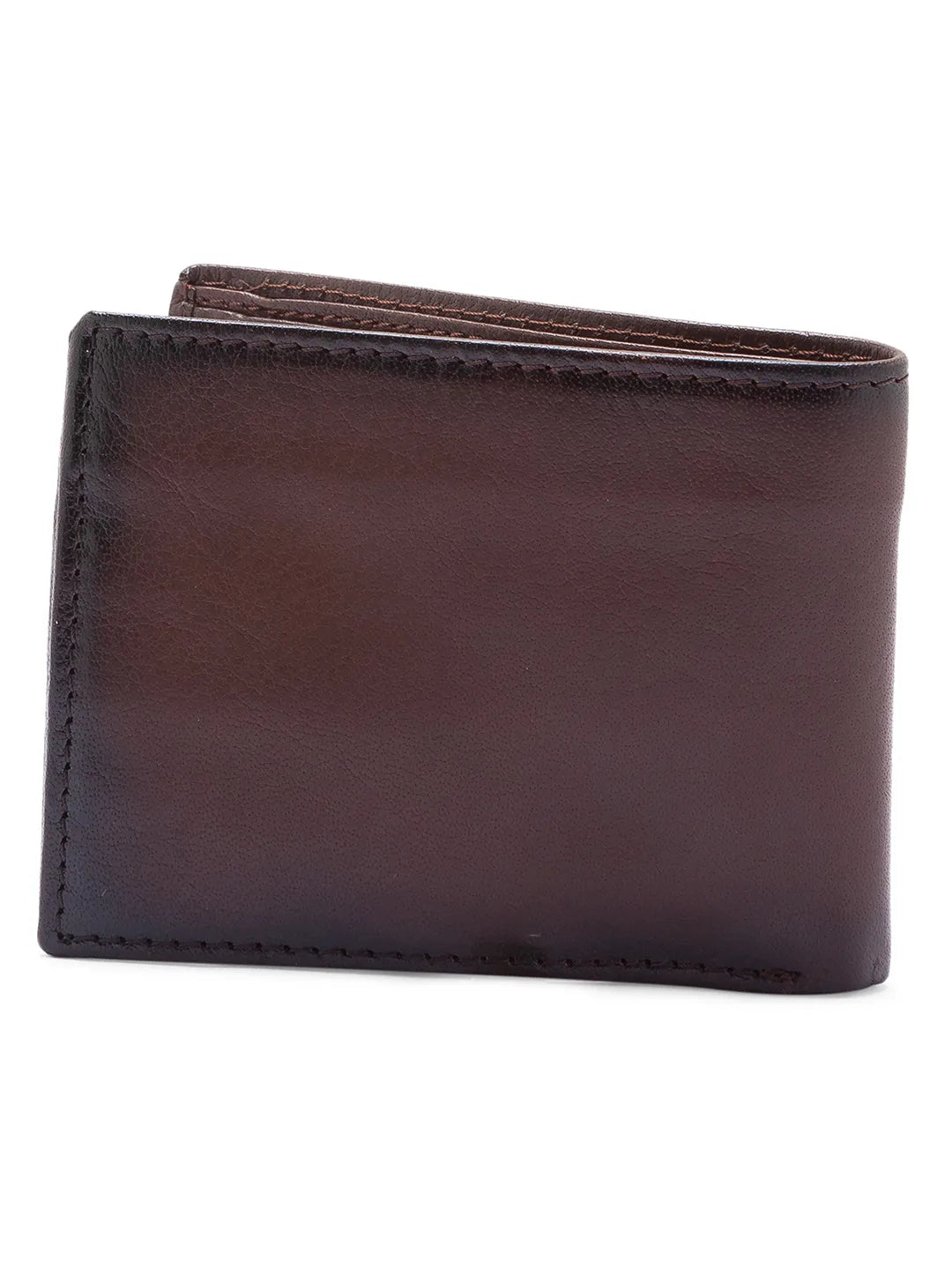 Dark Brown Leather Men's Wallet by Being Human Clothing