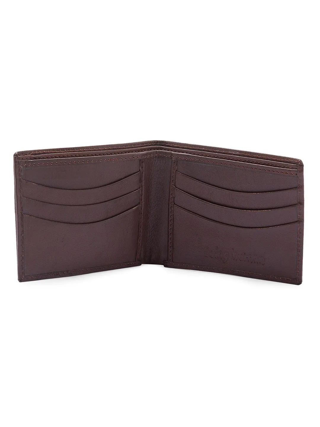 Dark Brown Leather Men's Wallet by Being Human Clothing