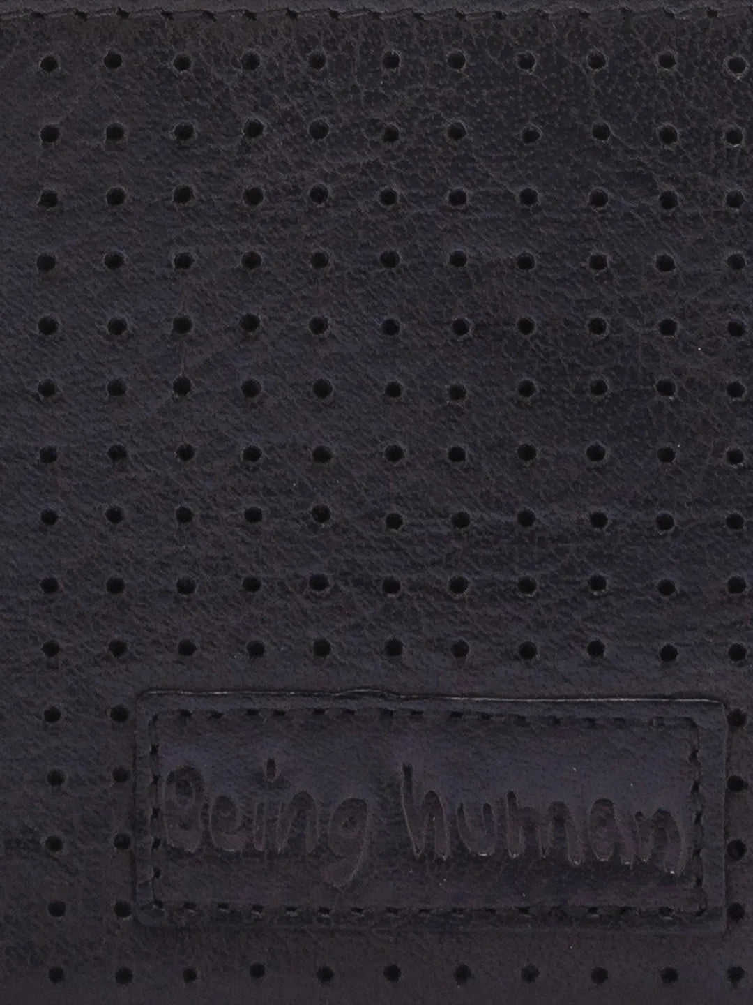 Black Leather Men's Wallet by Being Human Clothing