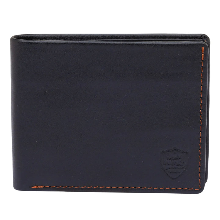 Black Leather Men's Wallet by Being Human Clothing