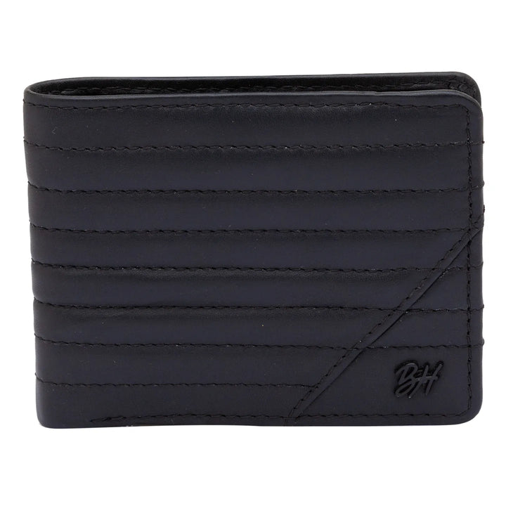 Black Leather Men's Wallet by Being Human Clothing