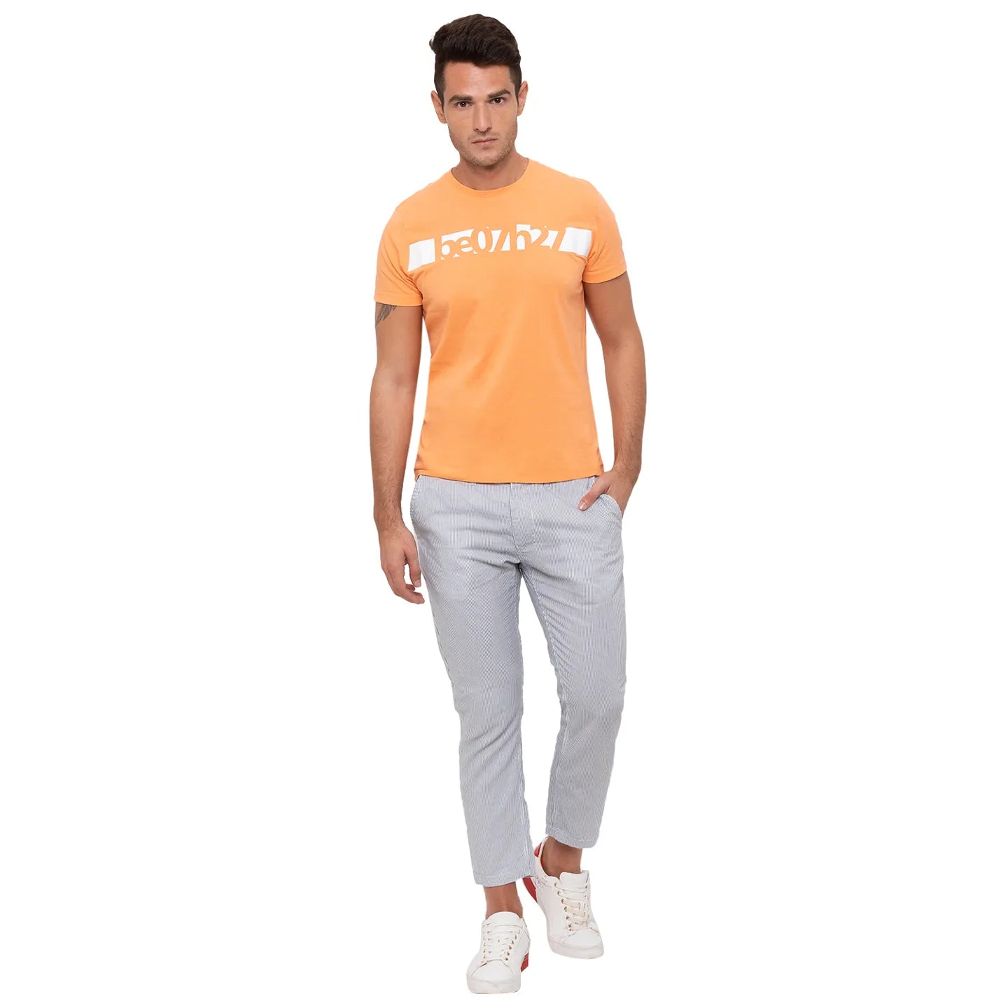 Being Human Clothing Men Regular Fit Chino-White