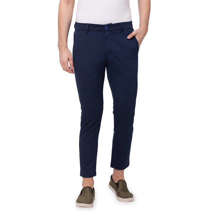 Blue Cropped Fit Men's Chinos by Being Human Clothing