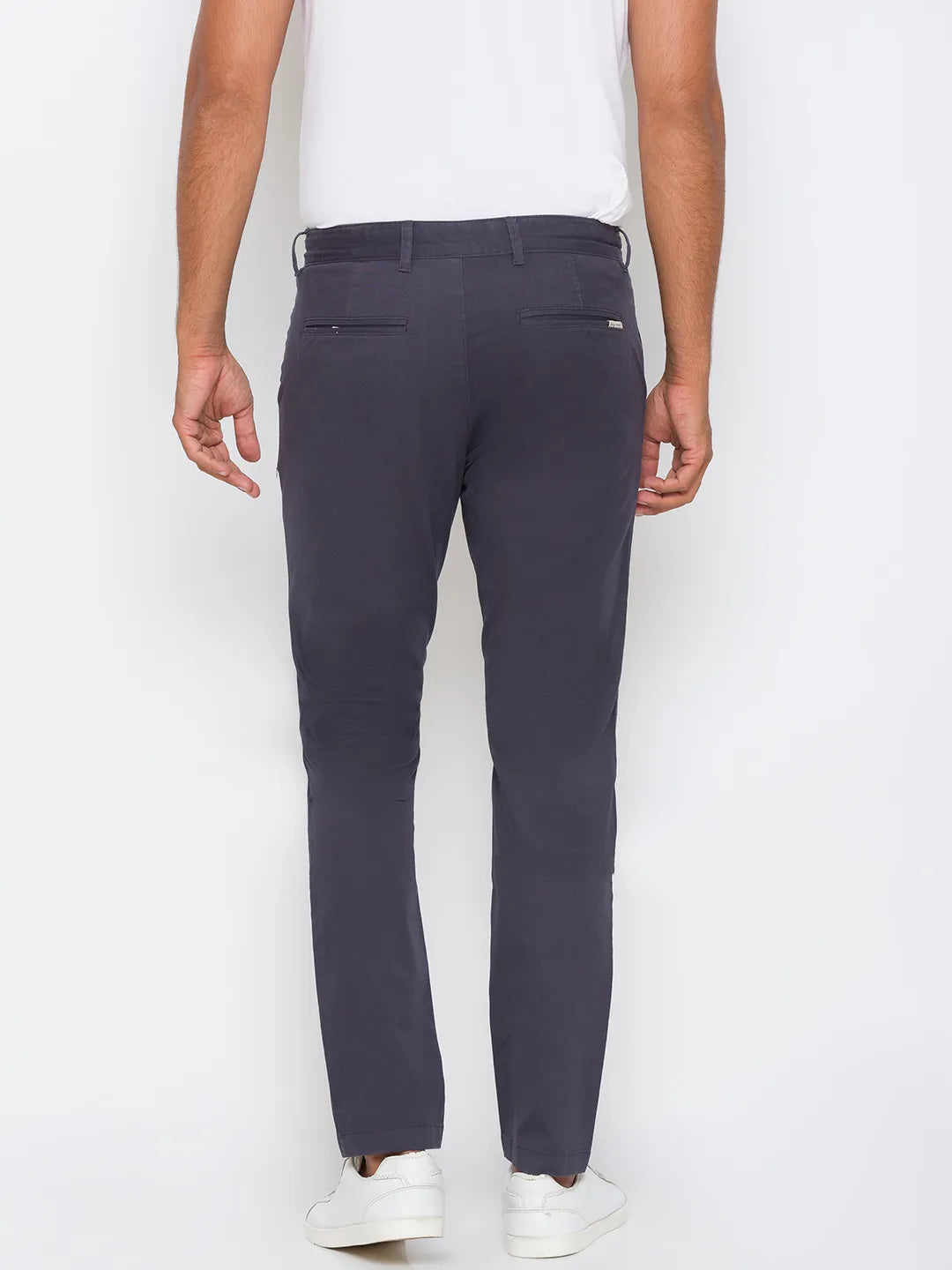 Grey Slim Straight Fit Men's Chinos by Being Human Clothing