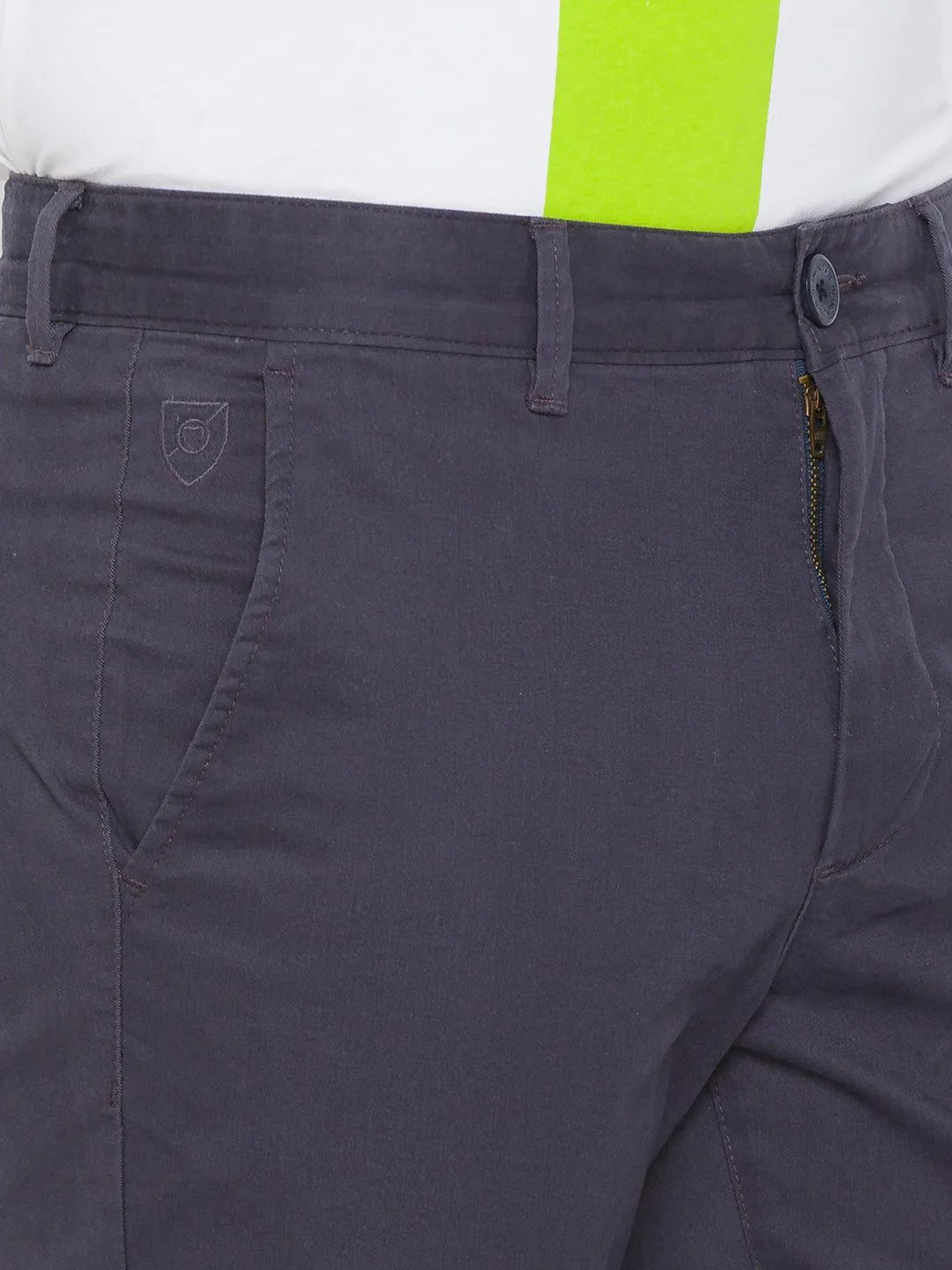 Grey Slim Straight Fit Men's Chinos by Being Human Clothing