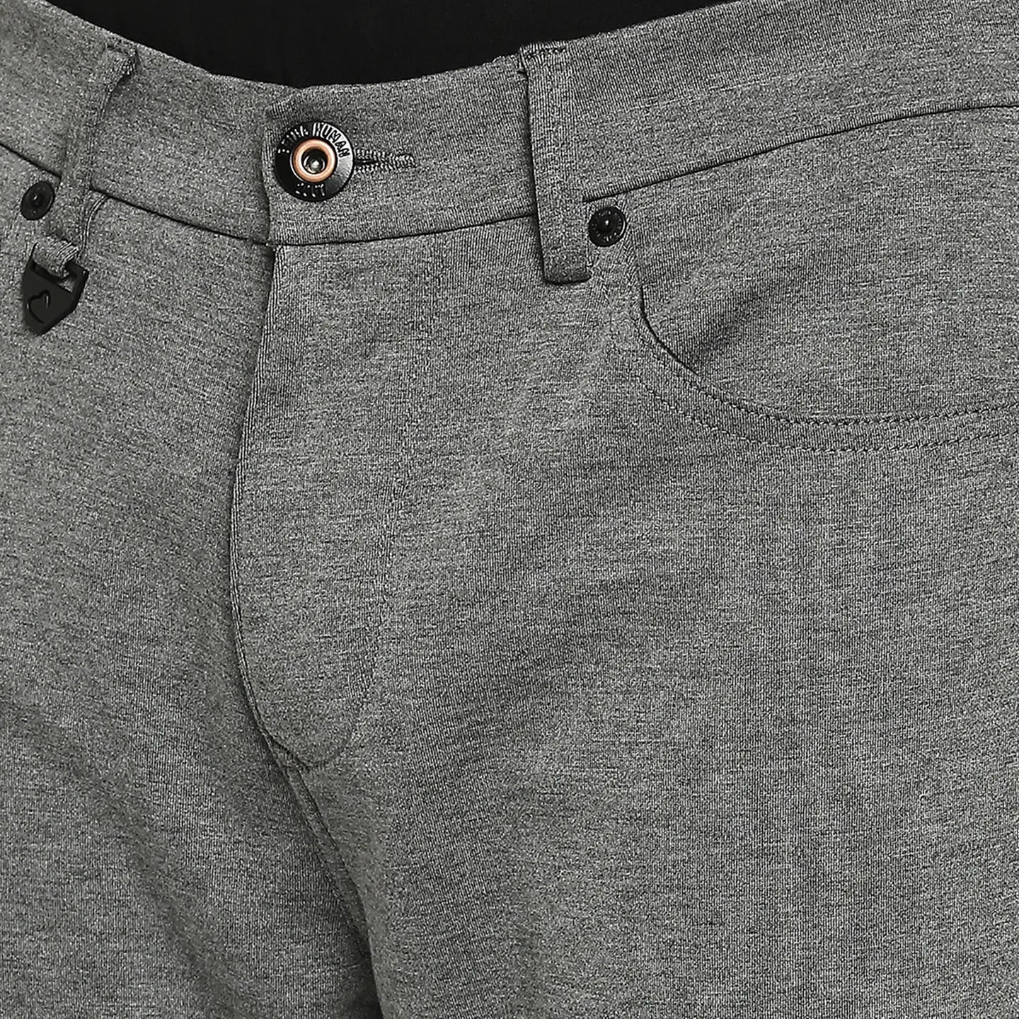 Being Human Clothing Men Slim Cropped Fit Chino-Dk Grey