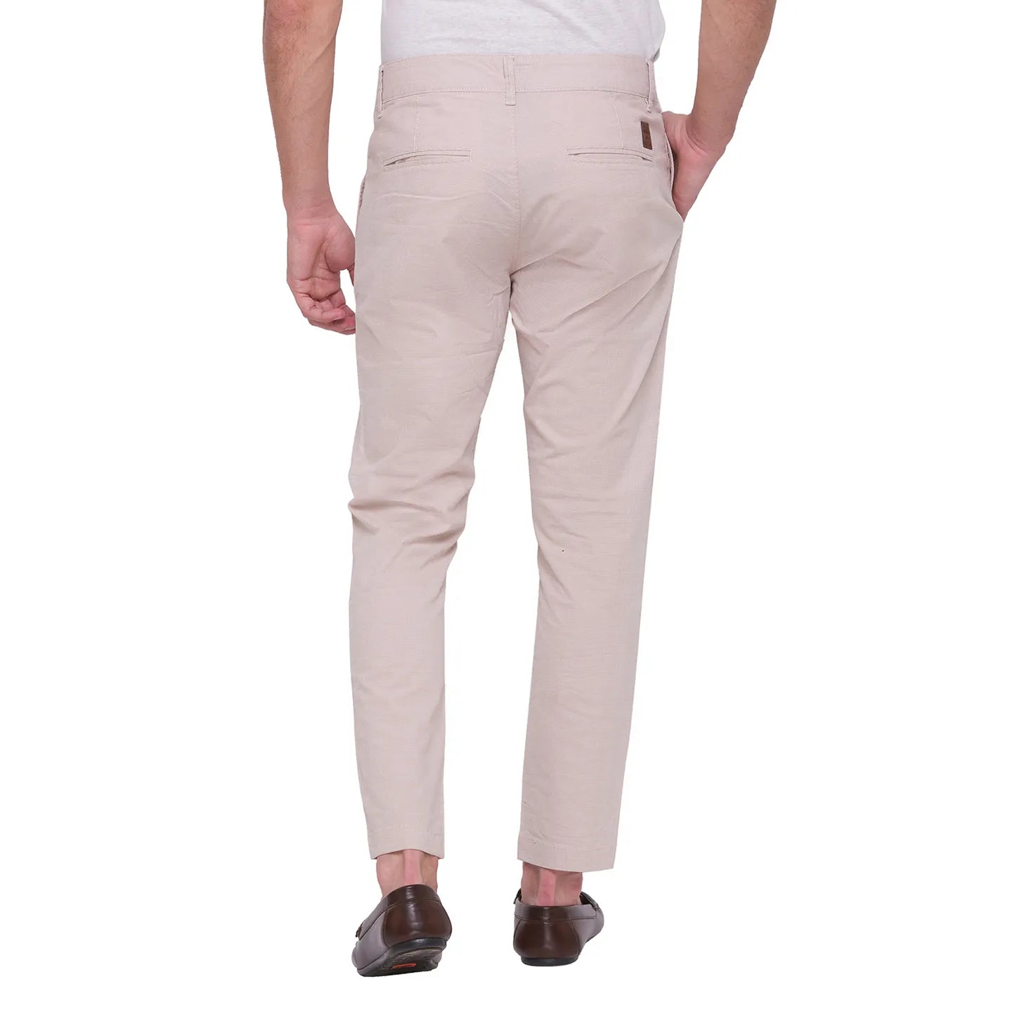 Being Human Clothing Men Slim Cropped Fit Chino-Beige