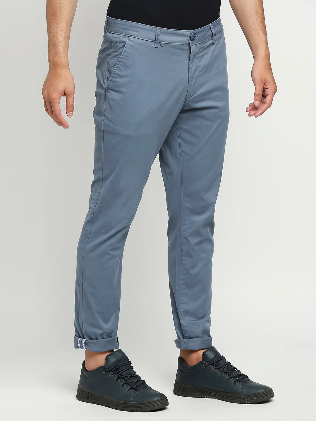 Being Human Clothing Men Slim Fit Chino-Mid Blue