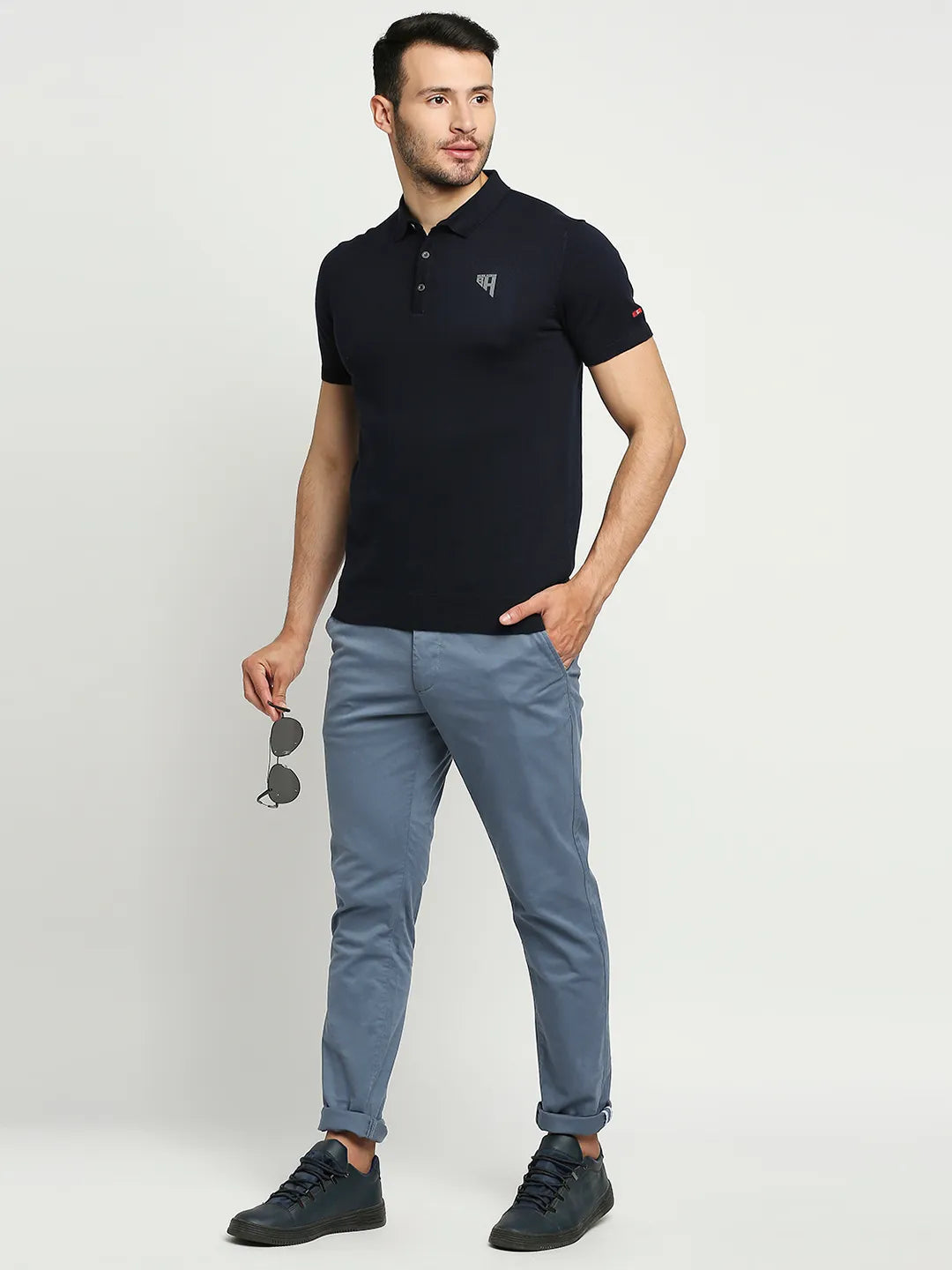 Being Human Clothing Men Slim Fit Chino-Mid Blue