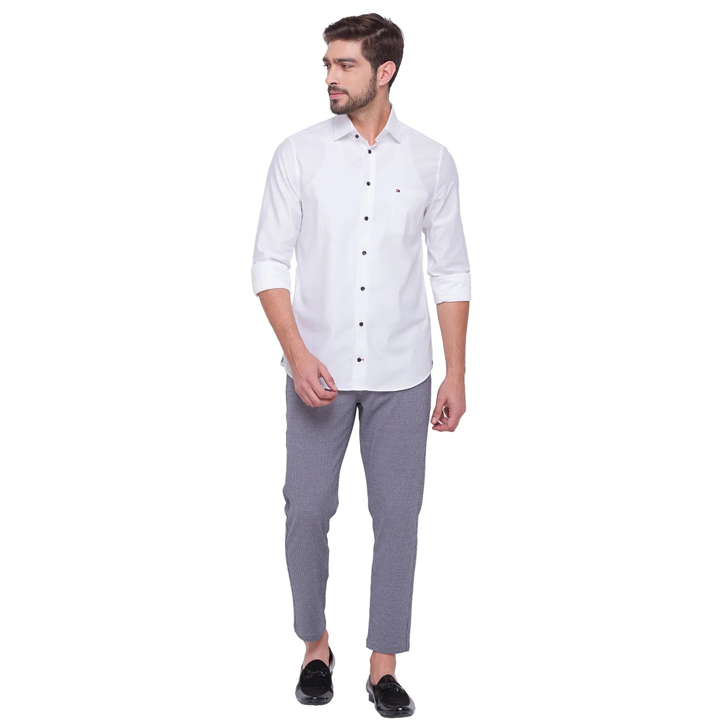 Being Human Clothing Men Cropped Fit Chino-Teal