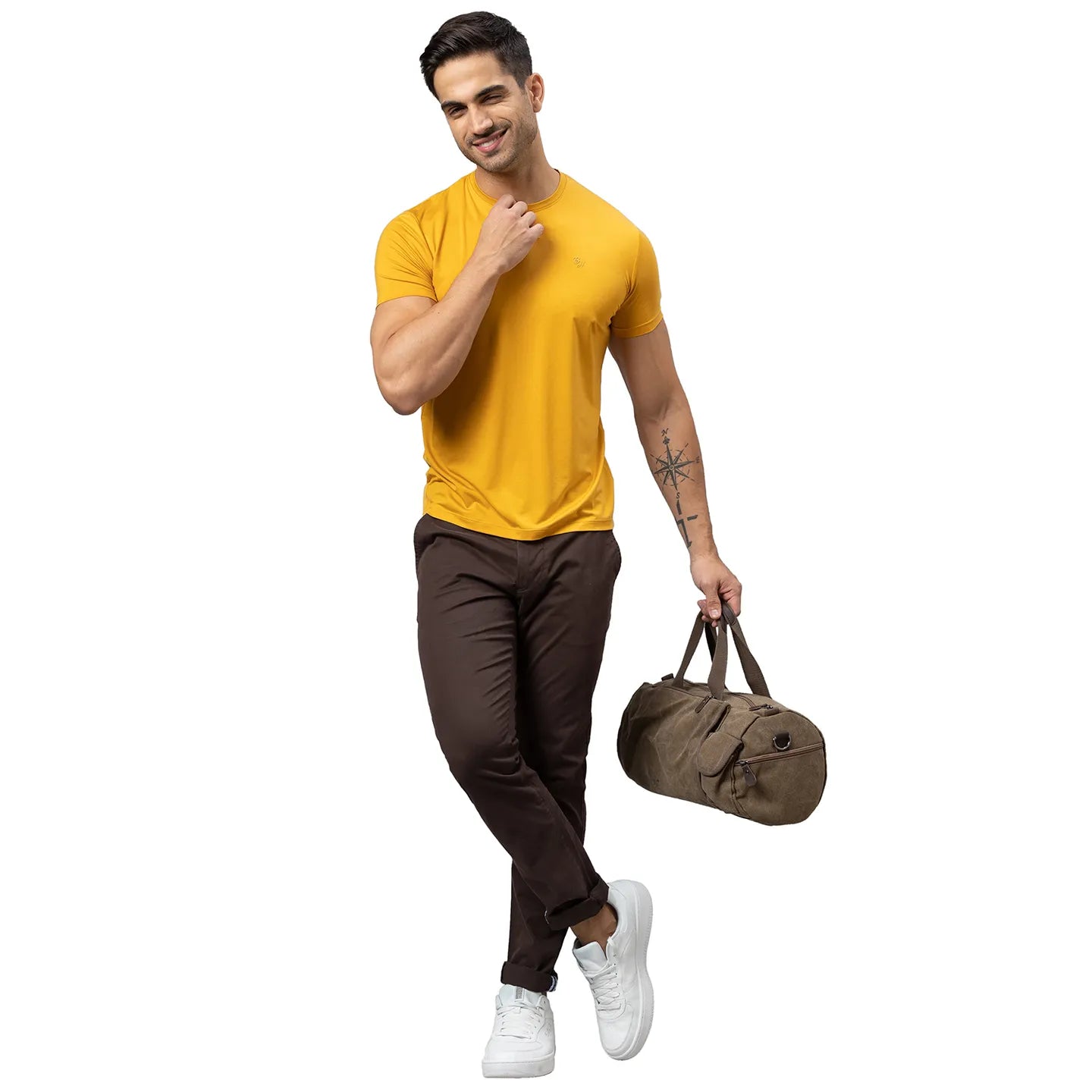 Being Human Clothing Men Slim Fit Chino-Brown