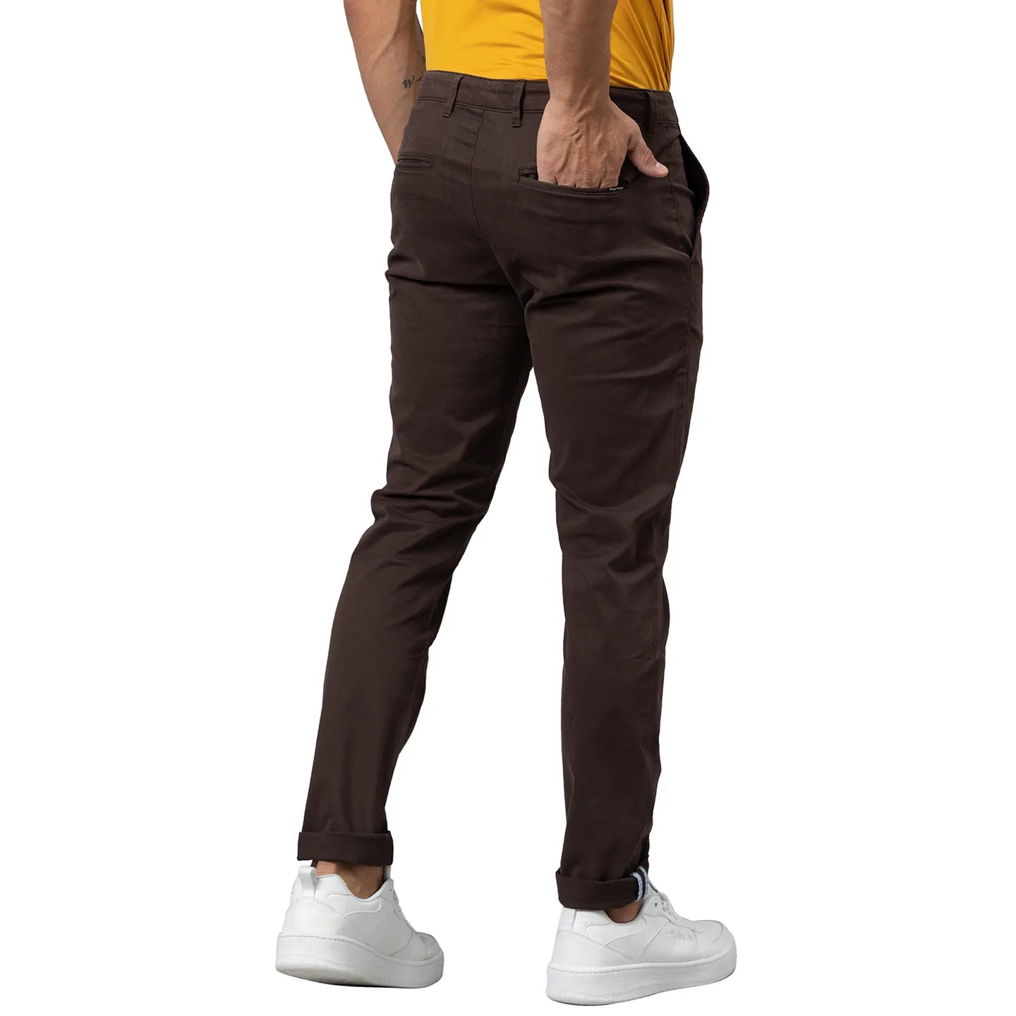 Being Human Clothing Men Slim Fit Chino-Brown