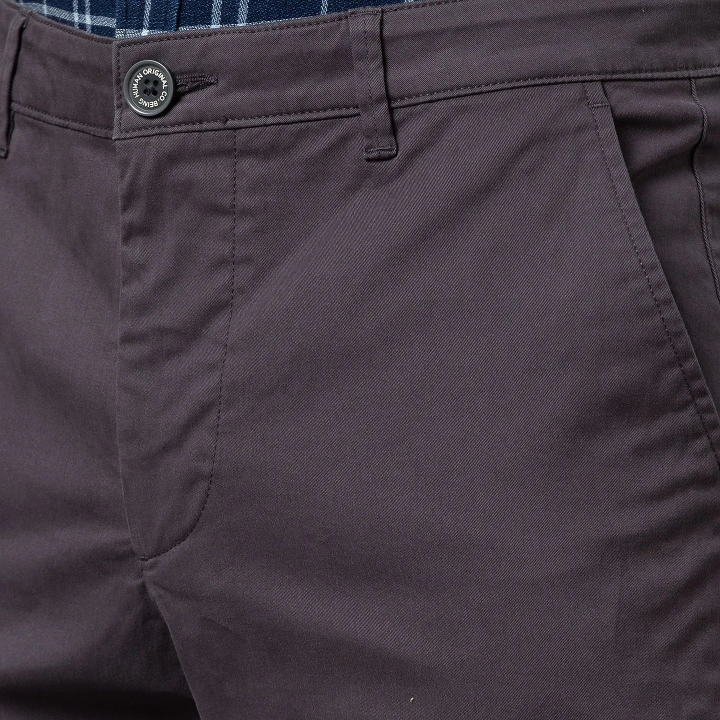 Grey Slim Straight Fit Men's Chinos by Being Human Clothing