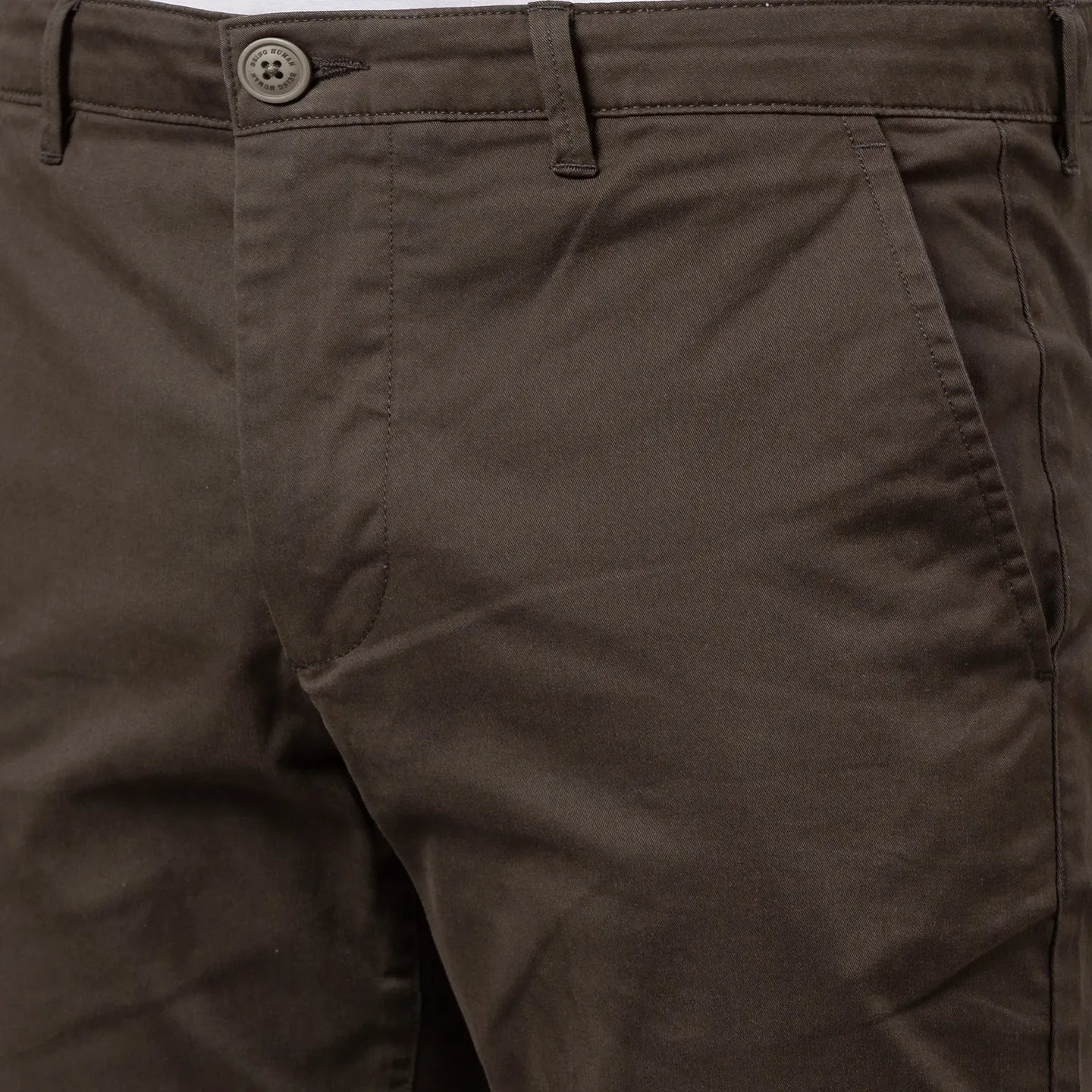 Being Human Clothing Men Slim Fit Chino-Olive