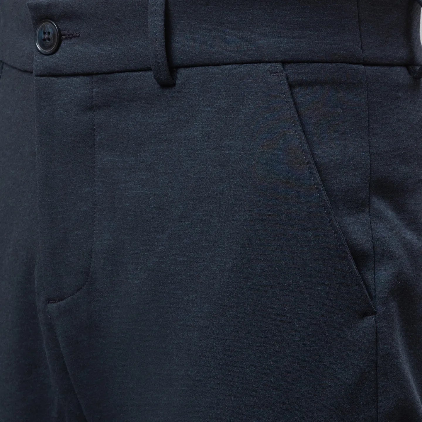 Being Human Clothing Men Cropped Fit Chino-Mid Navy