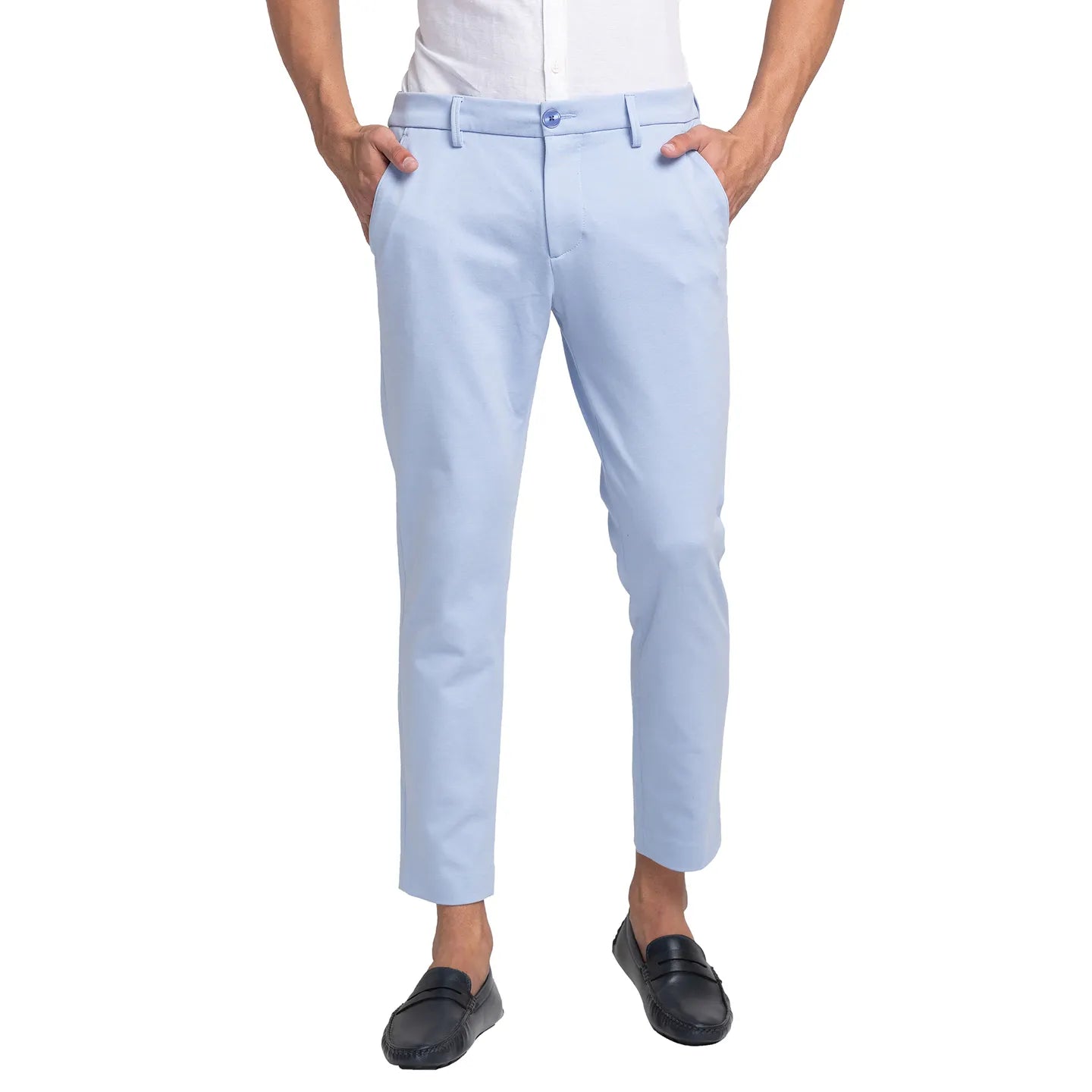 Being Human Clothing Men Cropped Fit Chino-Sky