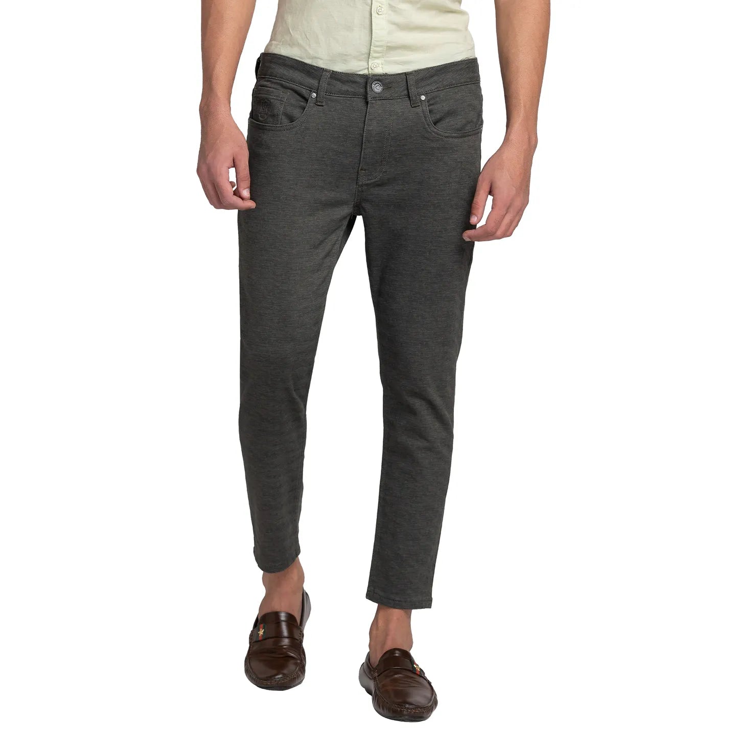 Being Human Clothing Men Cropped Fit Chino-Pista