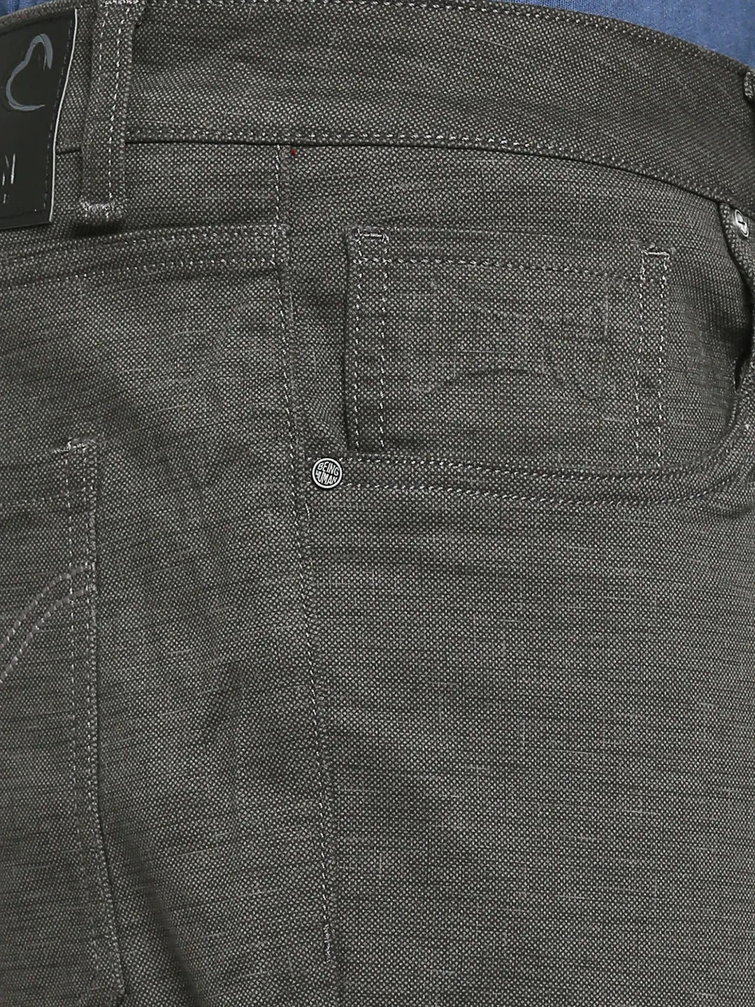 Grey Cropped Fit Men's Chinos by Being Human Clothing