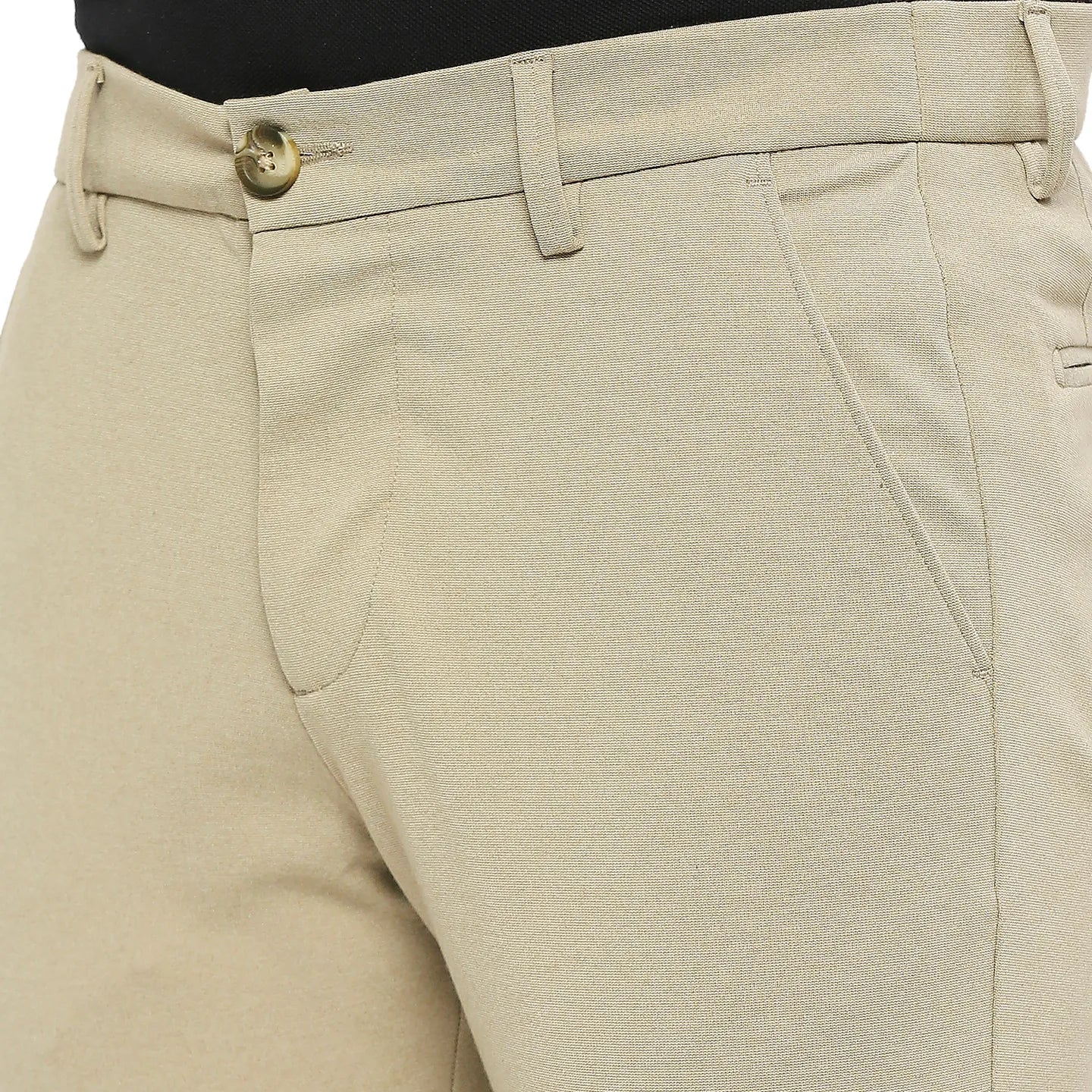 Being Human Clothing Men Cropped Fit Chino-Khaki