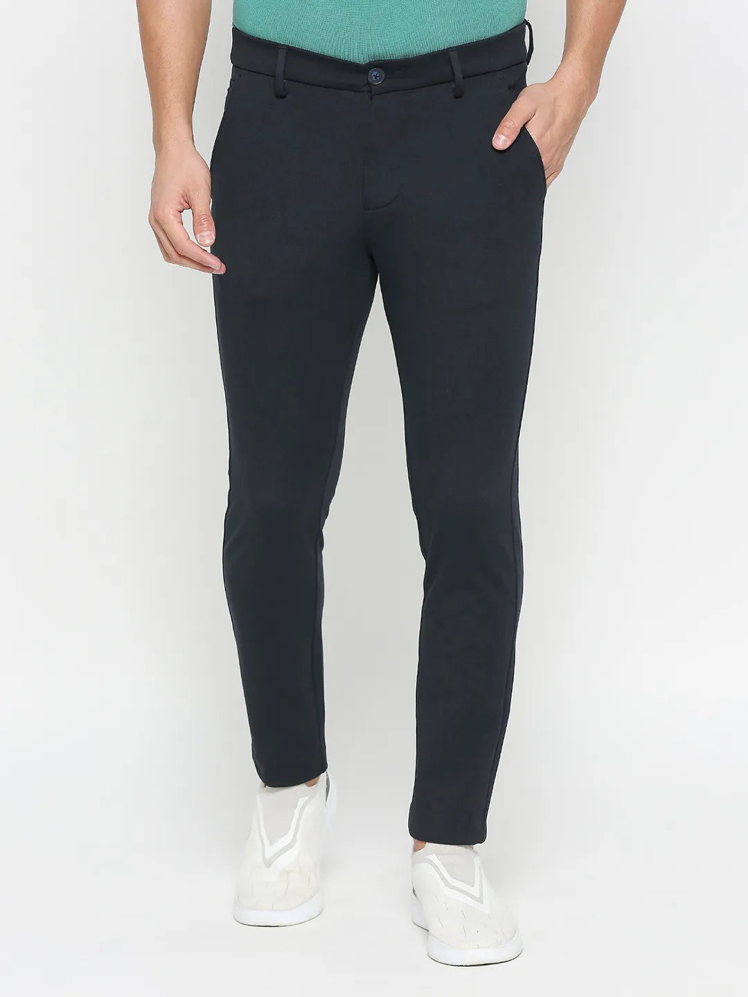Being Human Clothing Men Cropped Fit Chino-Navy