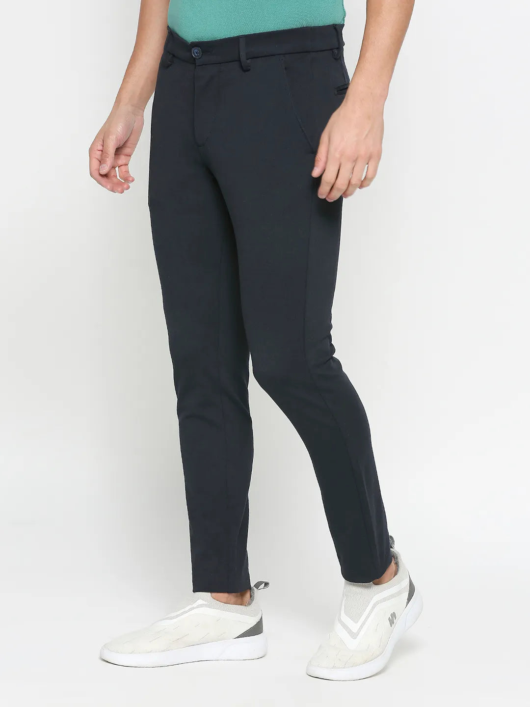 Being Human Clothing Men Cropped Fit Chino-Navy