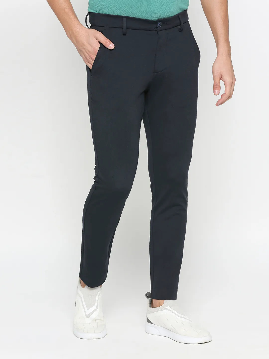 Being Human Clothing Men Cropped Fit Chino-Navy