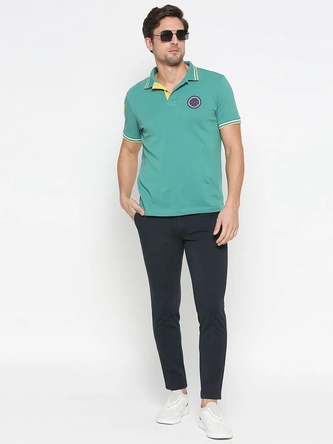 Being Human Clothing Men Cropped Fit Chino-Navy