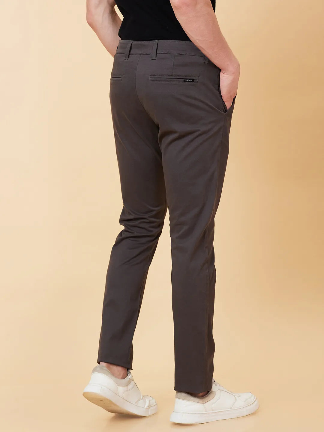 Being Human Clothing Men Slim  Fit Chino-Dark Grey