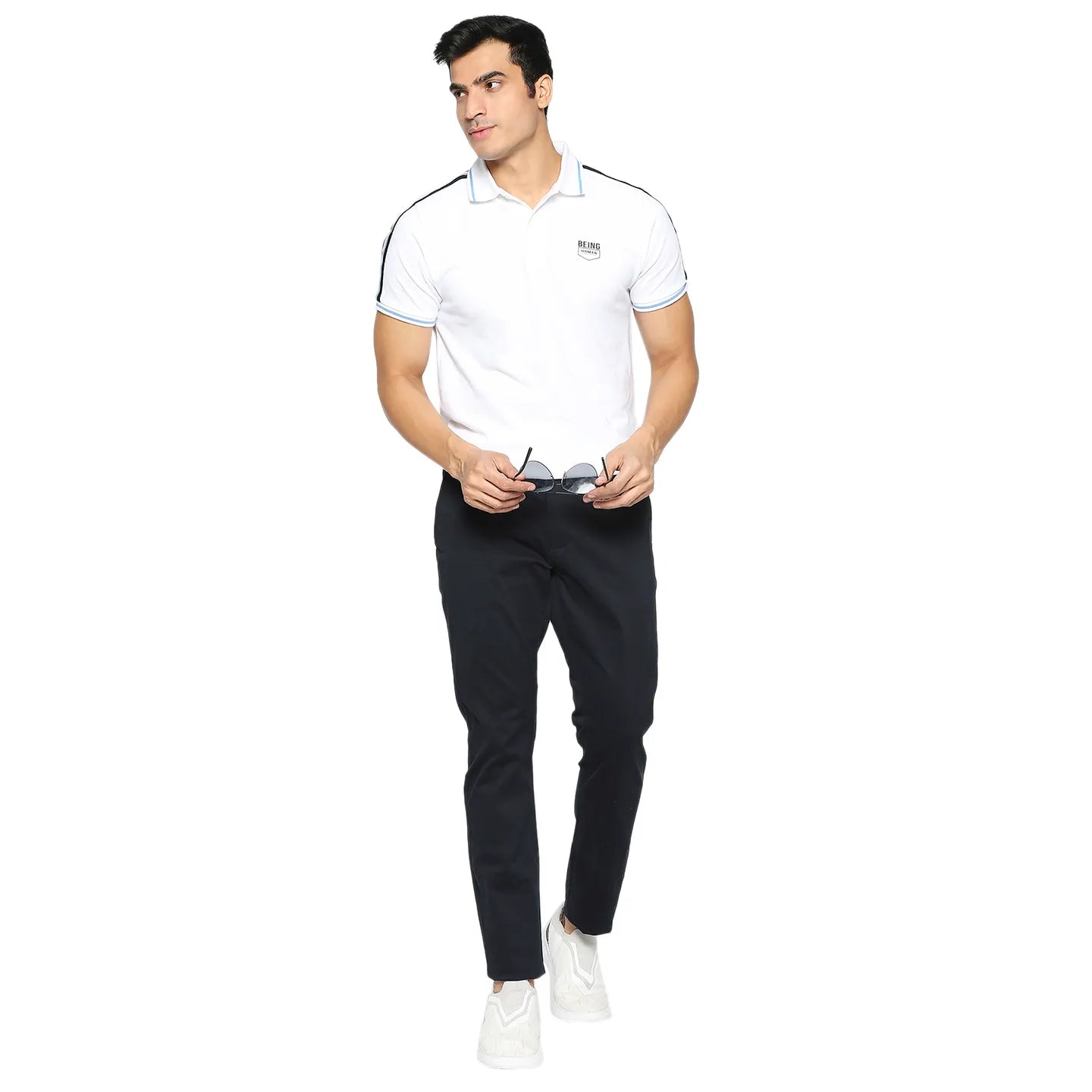 Being Human Clothing Men Slim Fit Chino-Navy