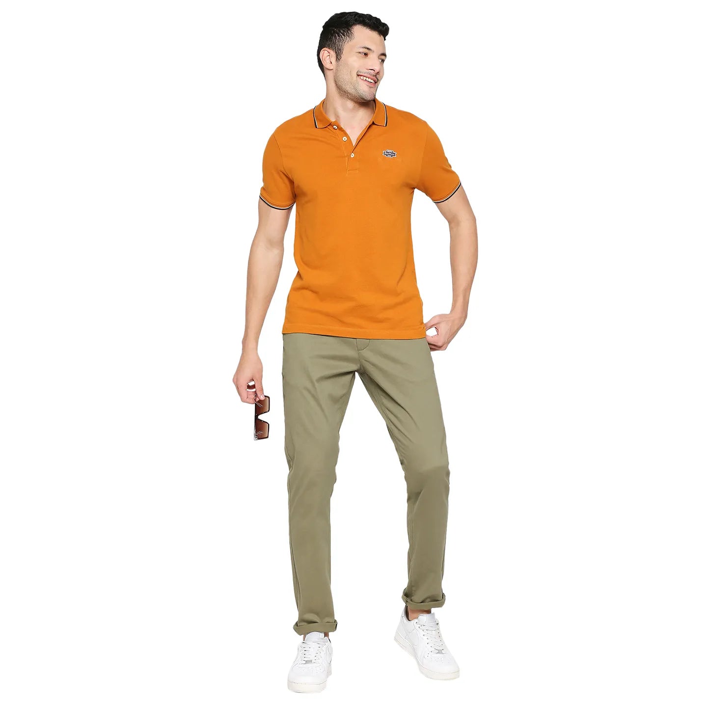 Being Human Clothing Men Slim Fit Chino-Olive