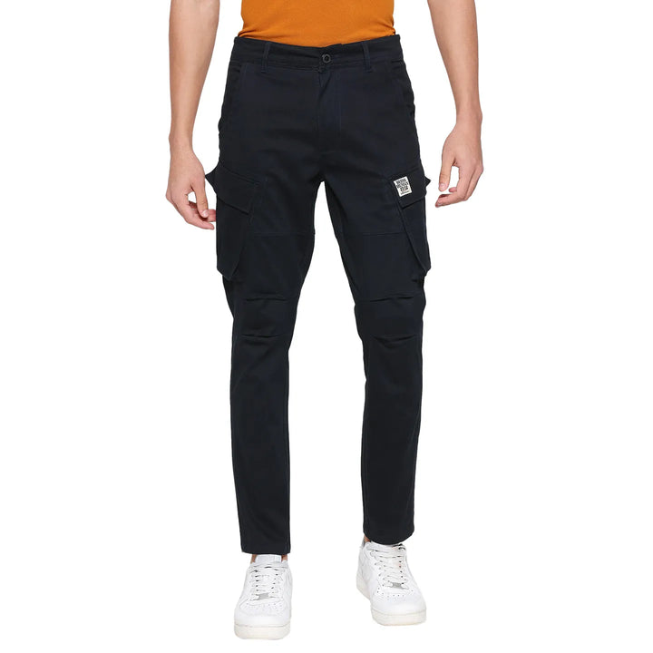 Navy Slim Fit Chinos For Men By Being Human Clothing