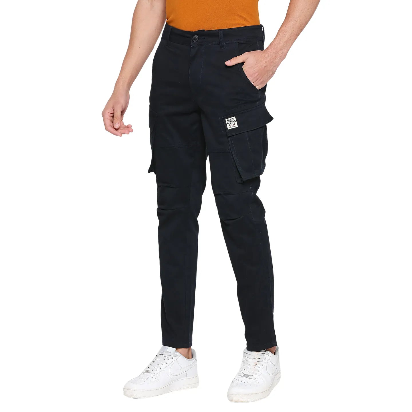 Being Human Clothing Men Slim Fit Chino-Navy