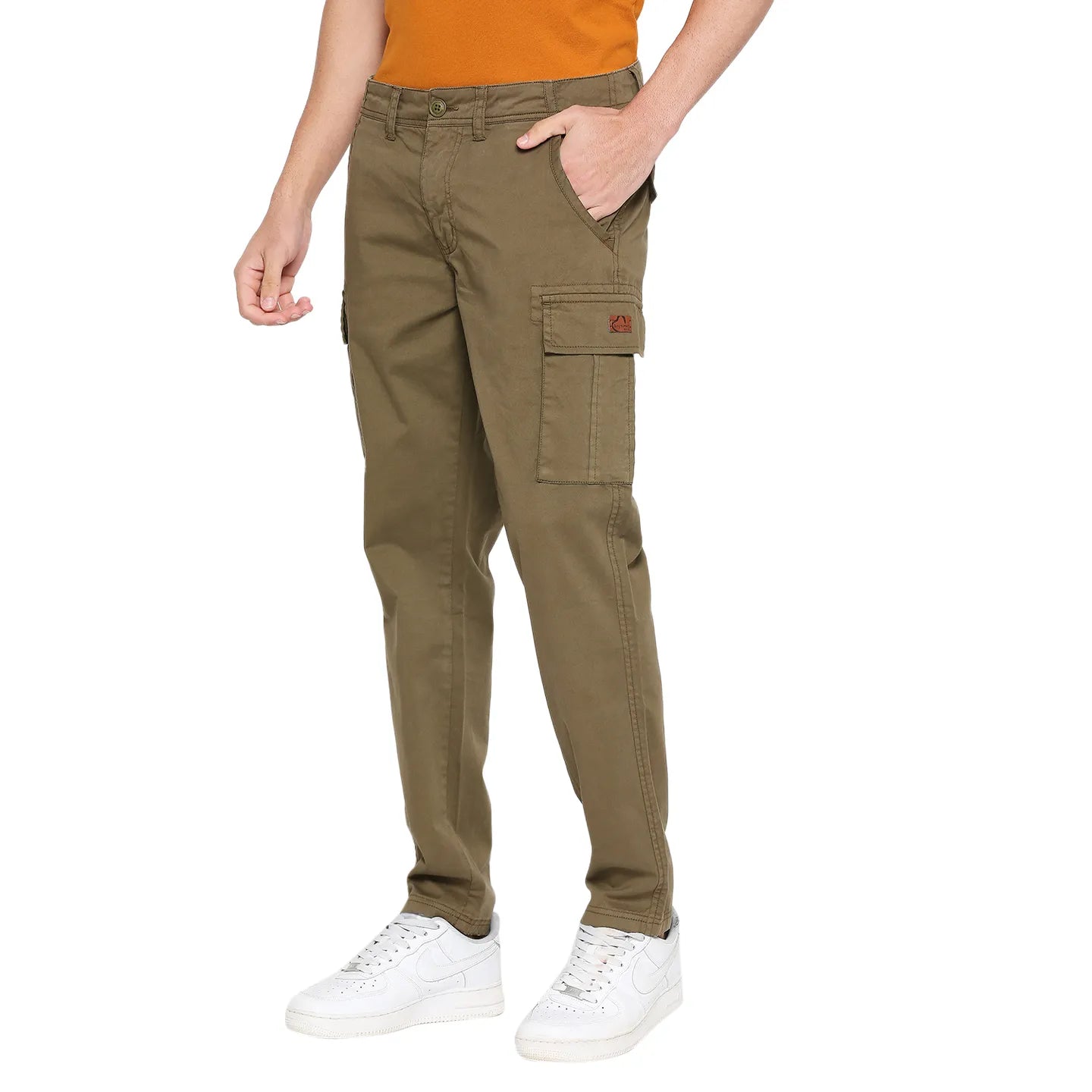 Being Human Clothing Men Slim Fit Chino-Olive