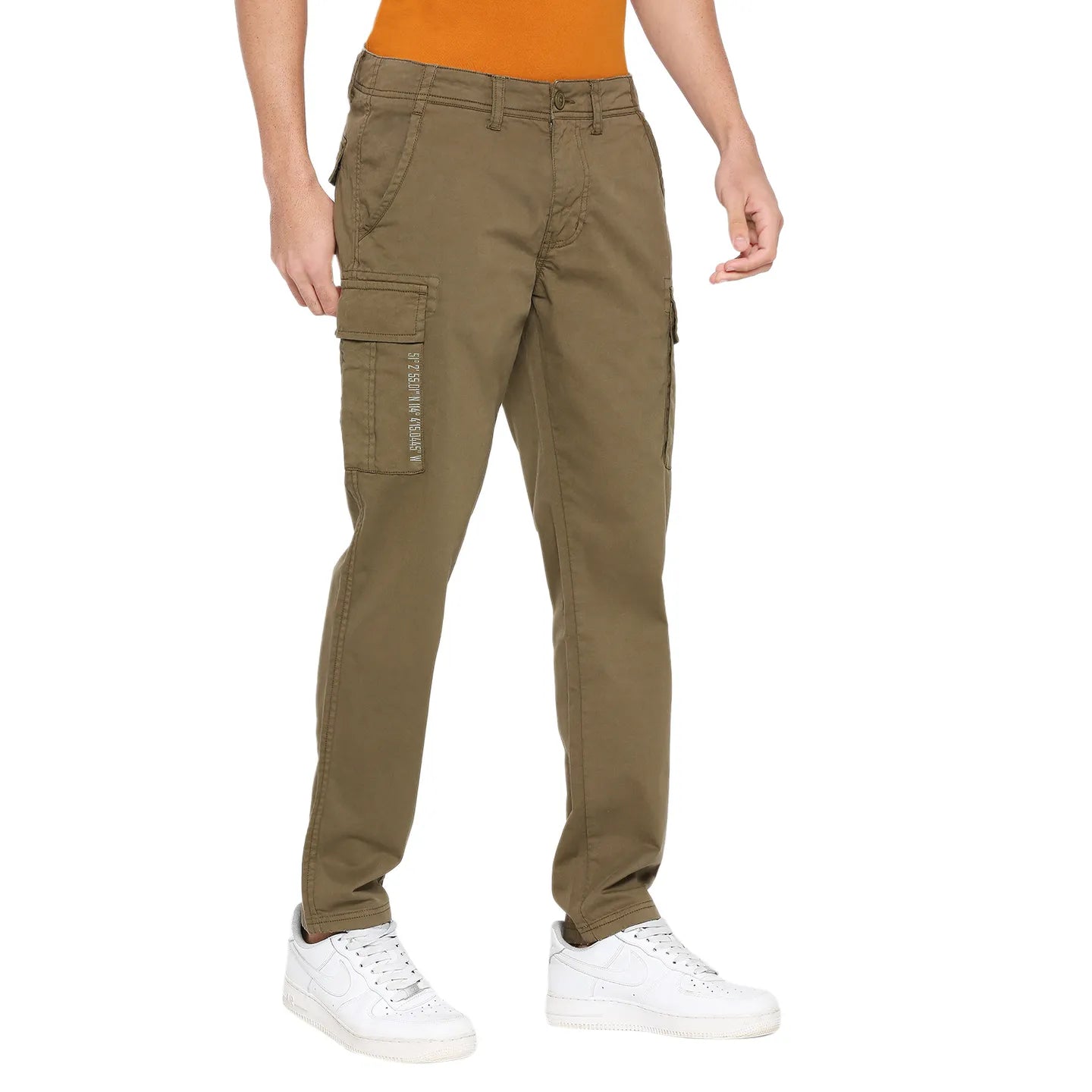 Being Human Clothing Men Slim Fit Chino-Olive