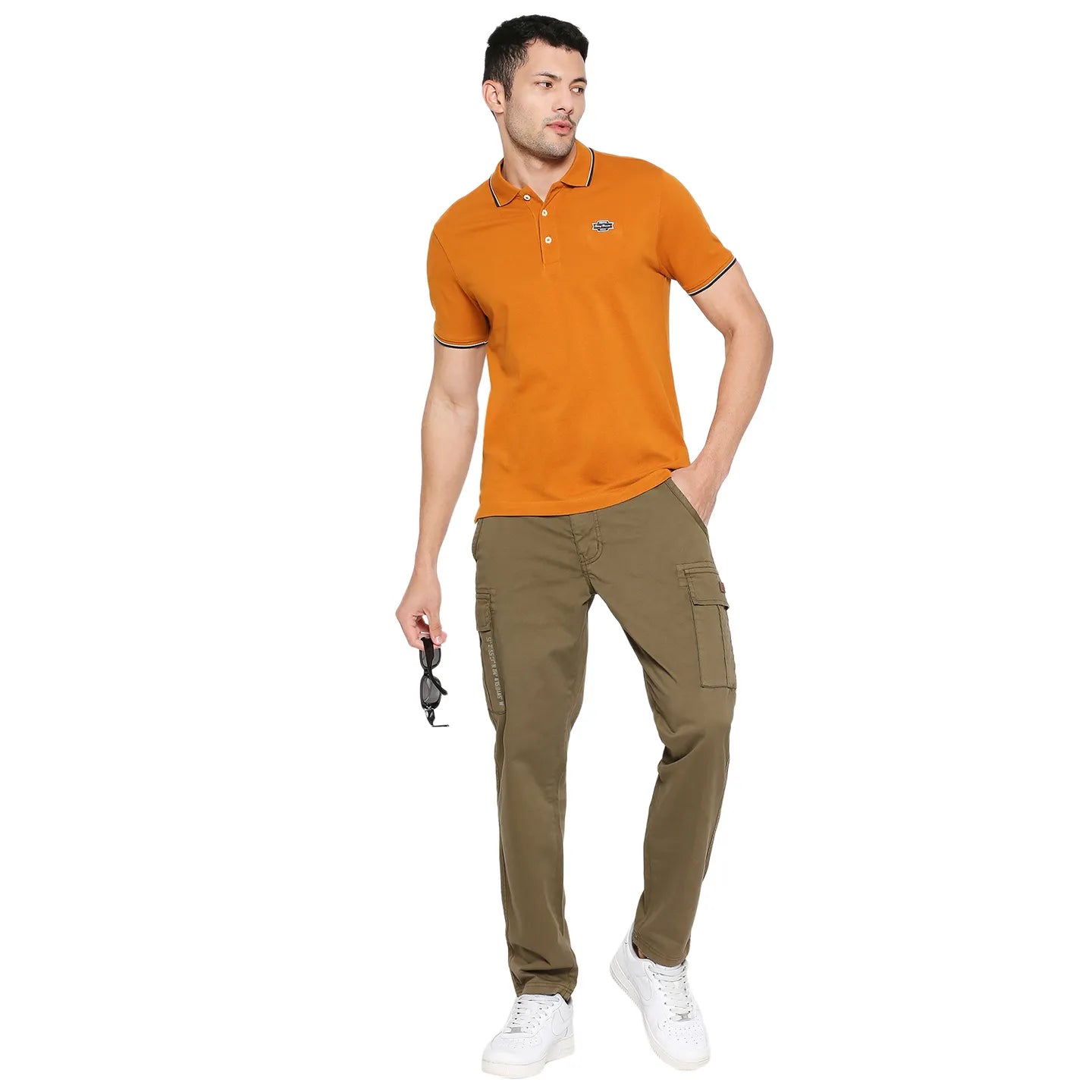 Being Human Clothing Men Slim Fit Chino-Olive