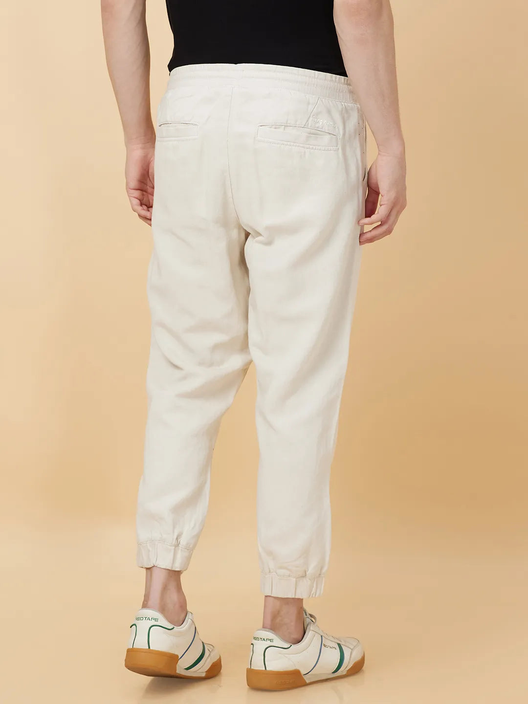 Beige Jogger fit Men's Joggers by Being Human Clothing
