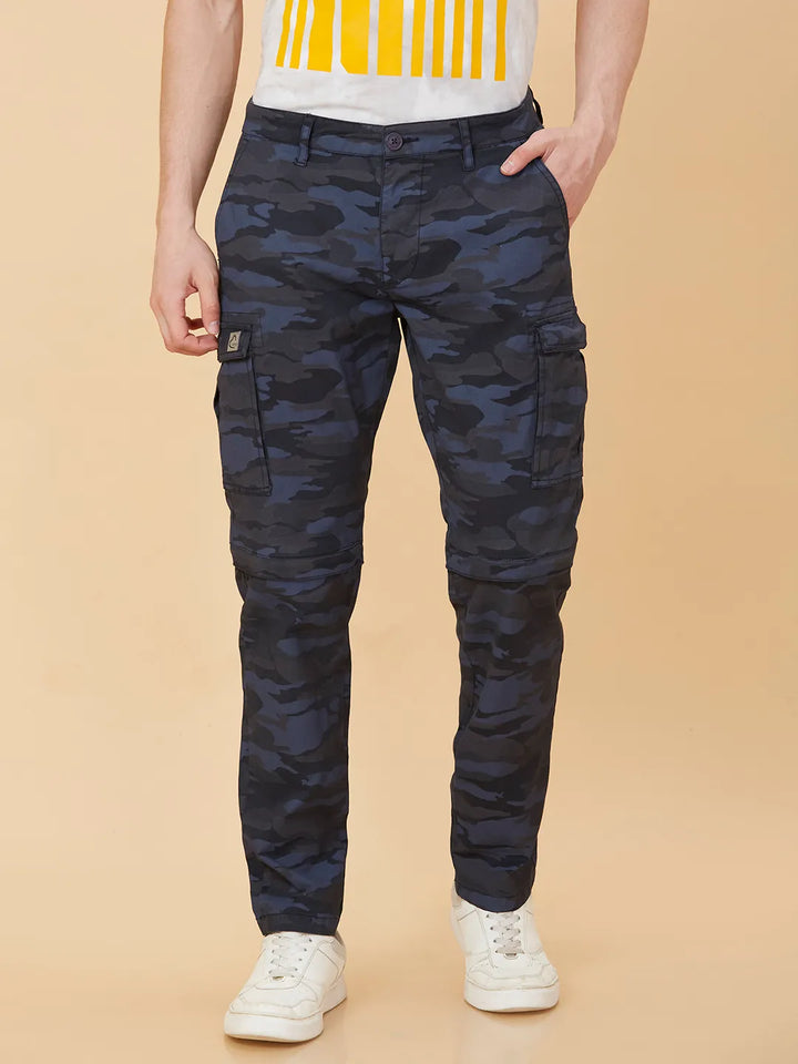 Blue Regular Fit Chinos For Men By Being Human Clothing