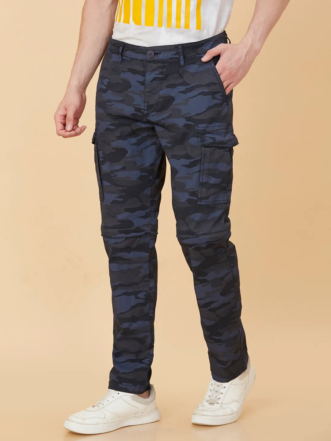 Being Human Clothing Men Slim  Fit Cargo-Blue