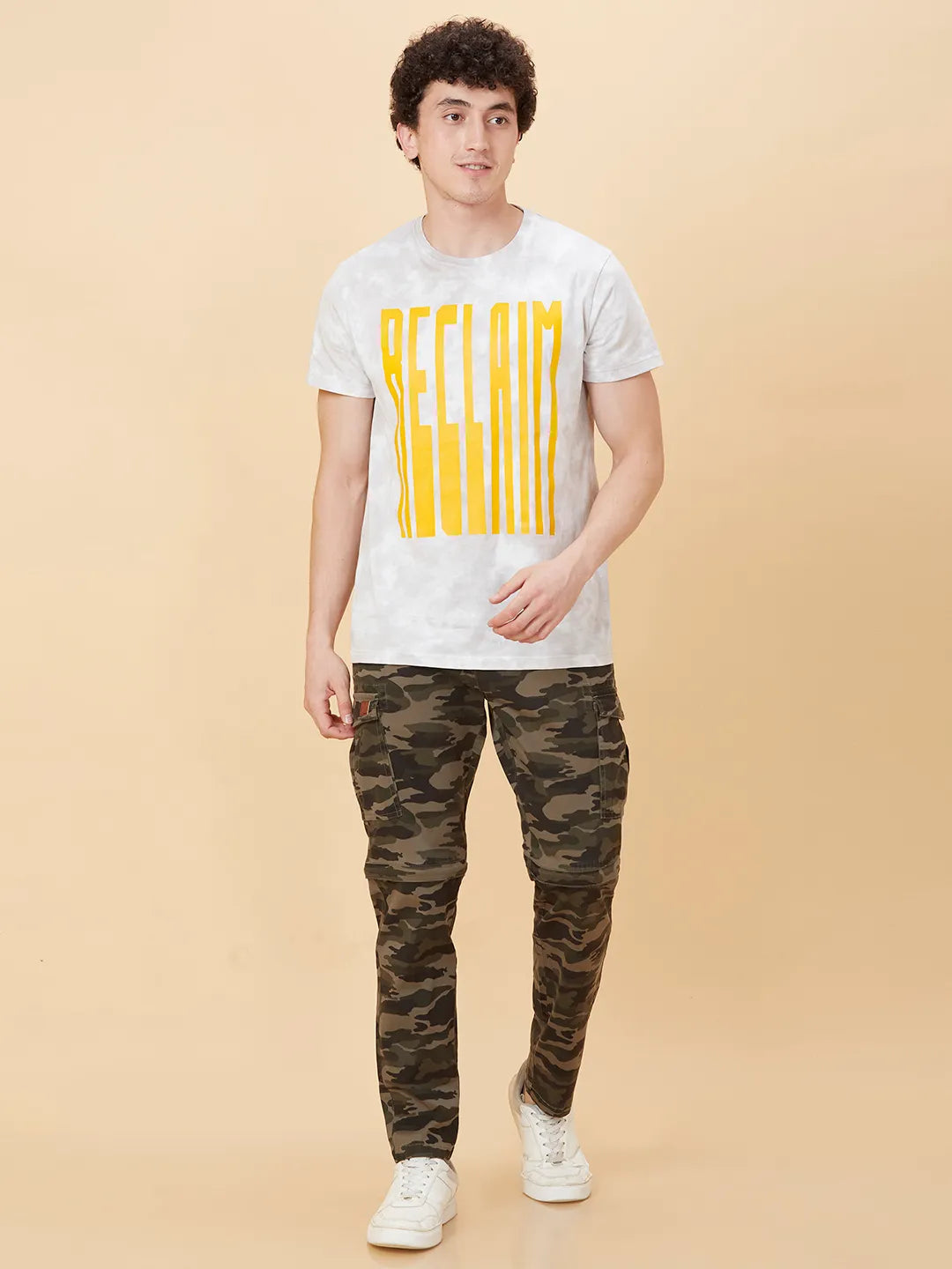 Being Human Clothing Men Slim  Fit Cargo-Olive