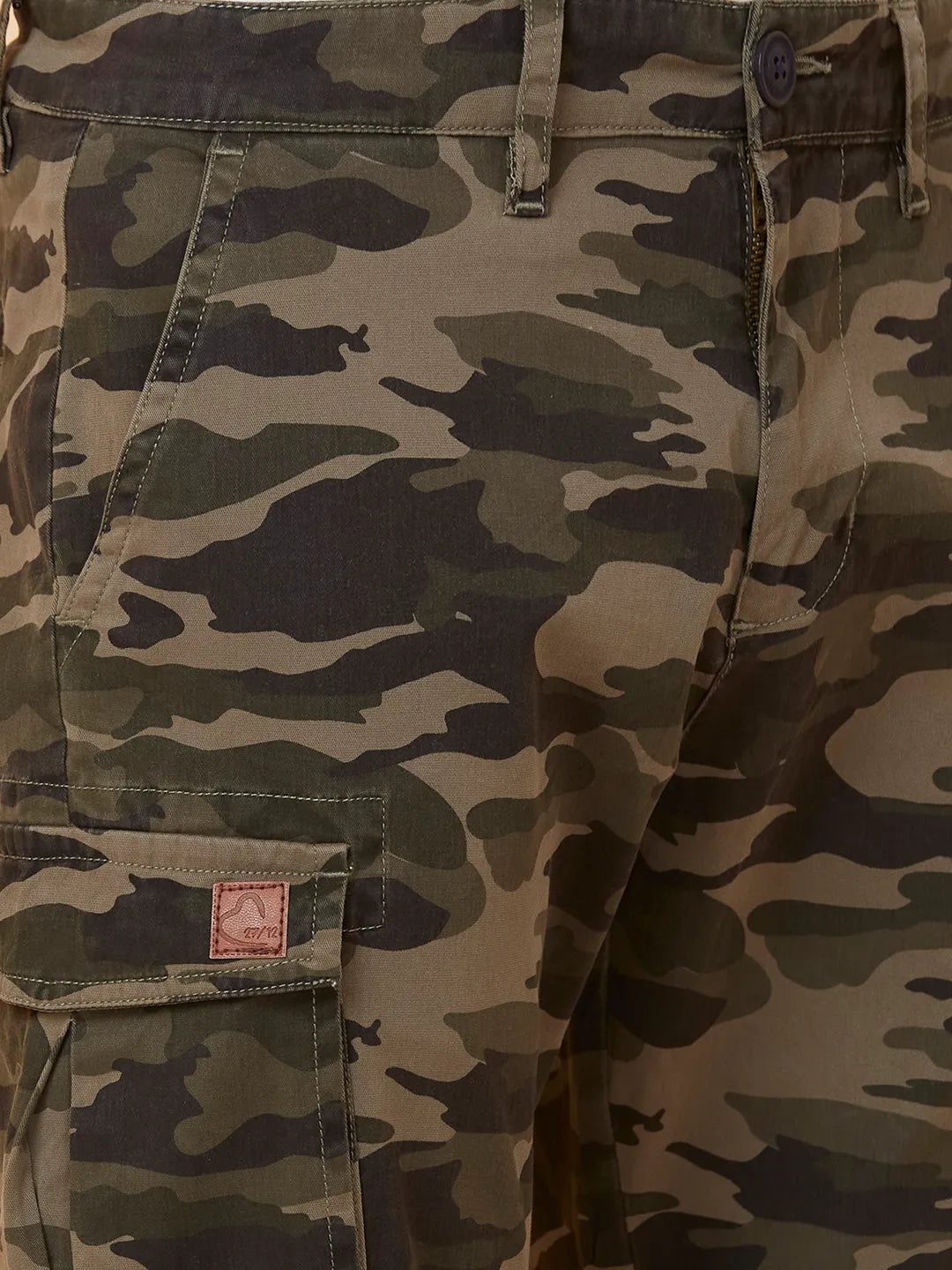 Being Human Clothing Men Slim  Fit Cargo-Olive