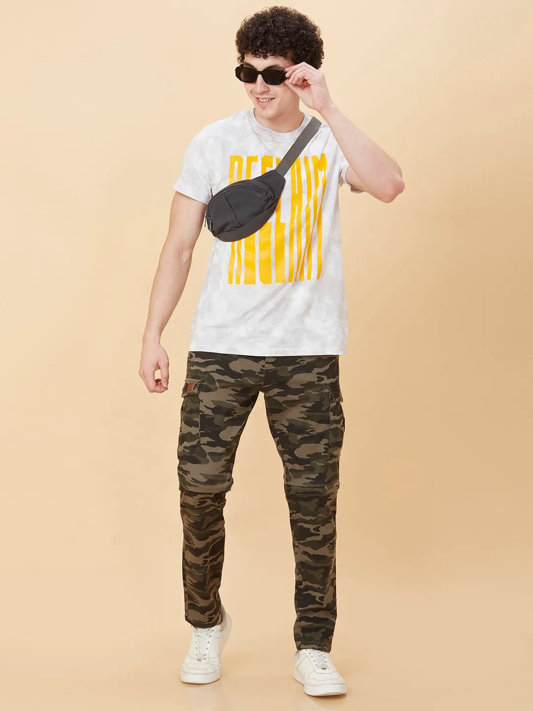 Being Human Clothing Men Slim  Fit Cargo-Olive