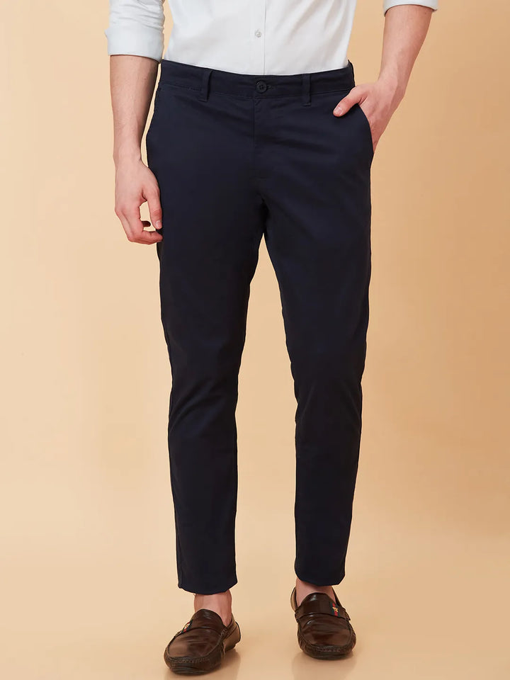 Indigo Slim Fit Chinos For Men By Being Human Clothing