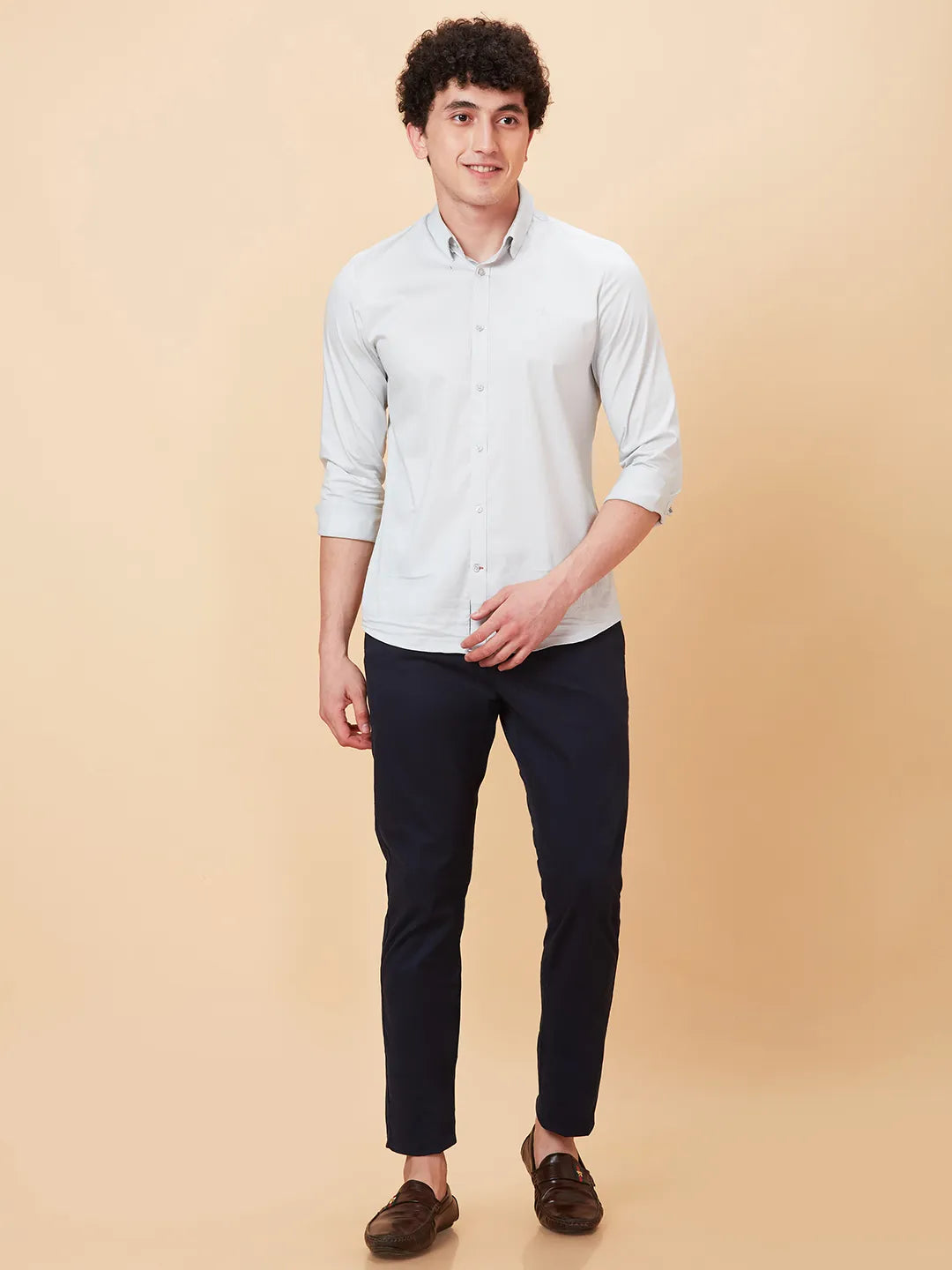 Being Human Clothing Men Slim  Fit Non Denim-Indigo