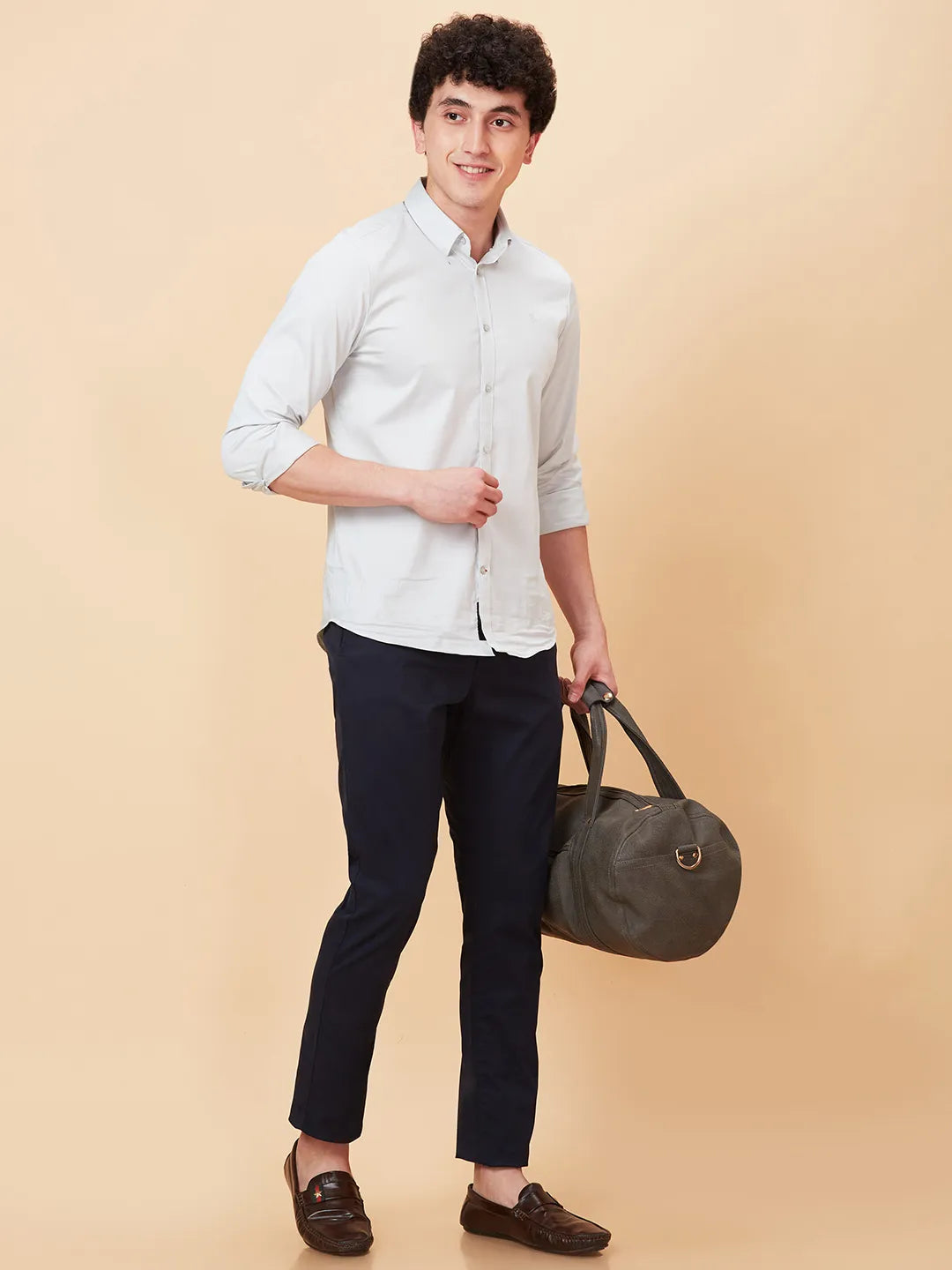 Being Human Clothing Men Slim  Fit Non Denim-Indigo