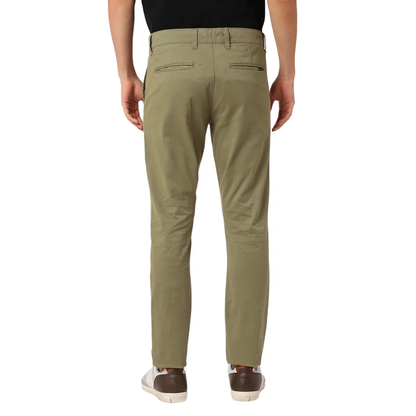 Being Human Clothing Men Slim  Fit Non Denim-Olive