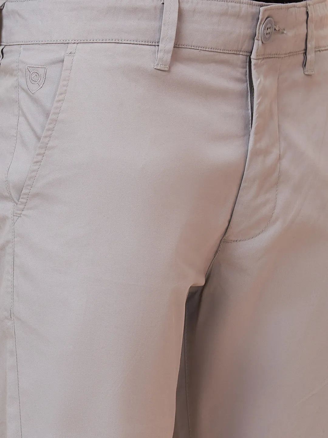 Grey Slim Fit Men's Chinos by Being Human Clothing