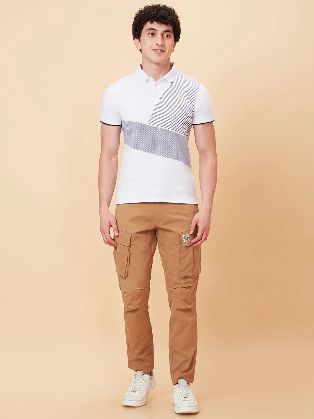 Being Human Clothing Men Slim  Fit Cargo-Corn Stalk